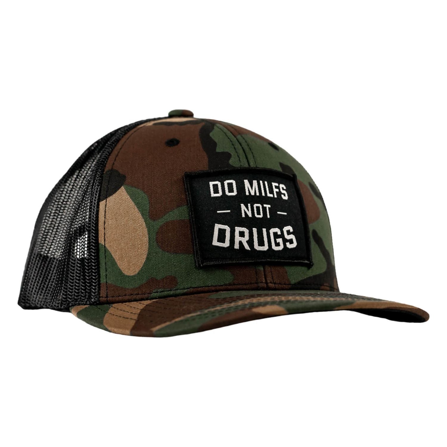 DO MILFS. NOT DRUGS. Patch Snapback HAT