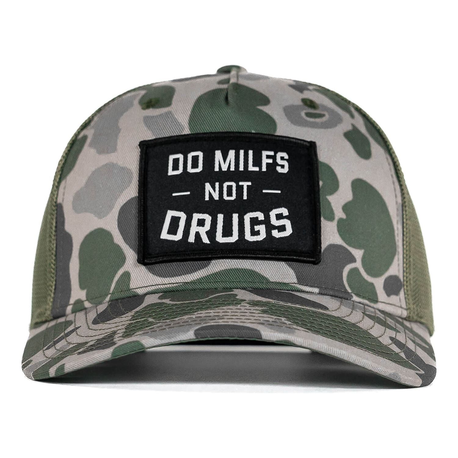 DO MILFS. NOT DRUGS. Patch Snapback HAT