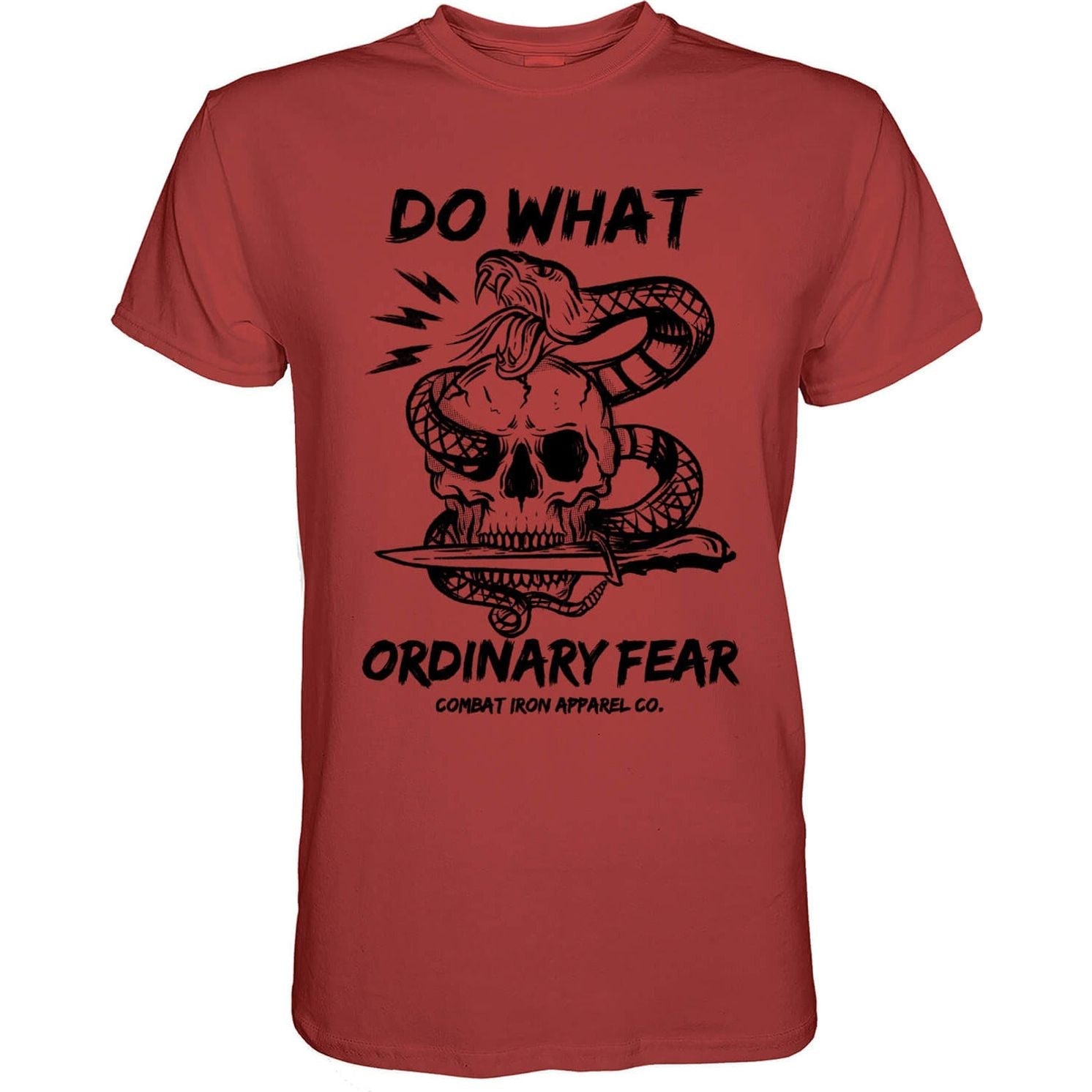 DO WHAT ORDINARY FEAR Snake & Skull Men's T-shirt