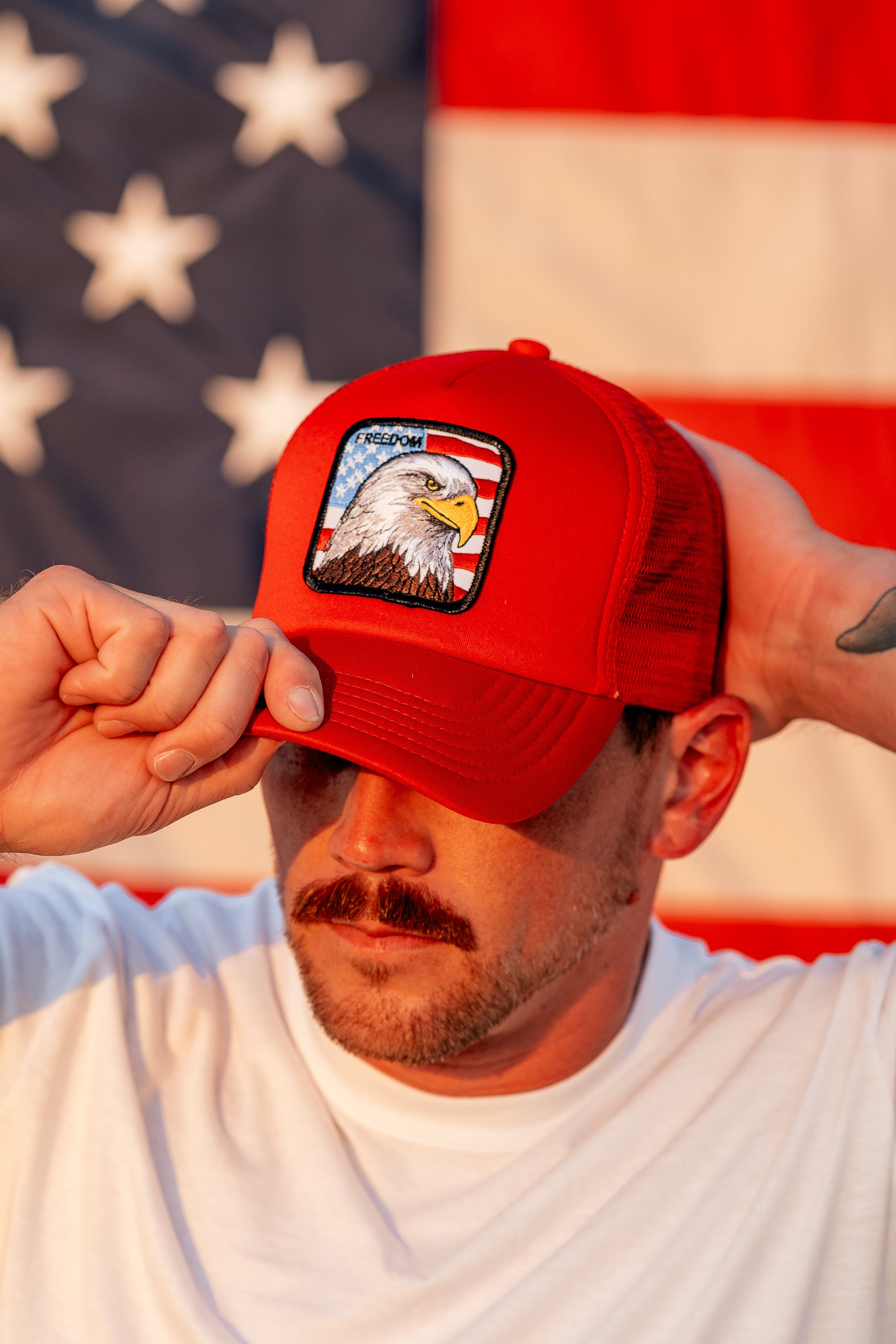 Freedom Eagle Trucker Hat