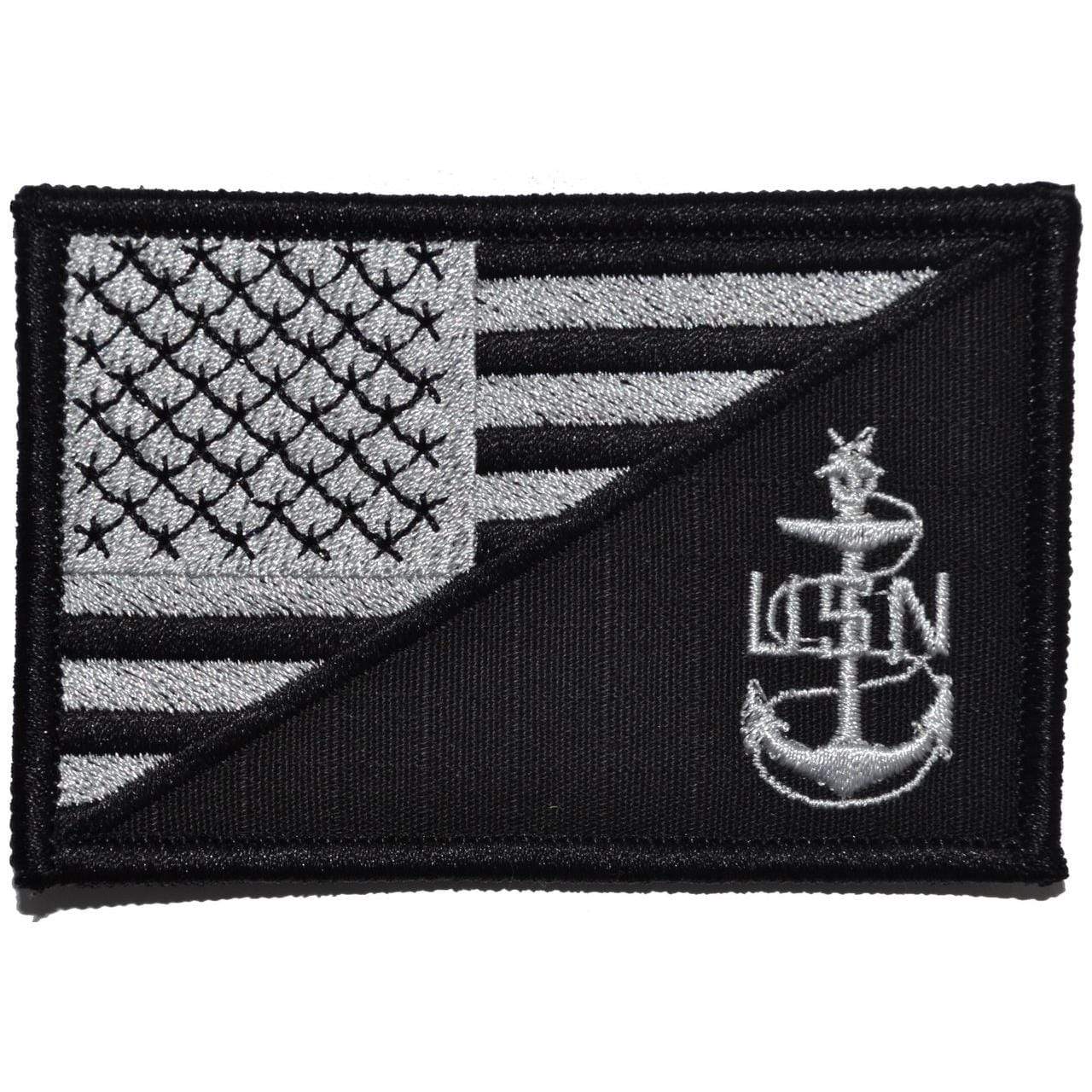 NAVY SCPO SENIOR CHIEF PETTY OFFICER USA FLAG TACTICAL PATCH