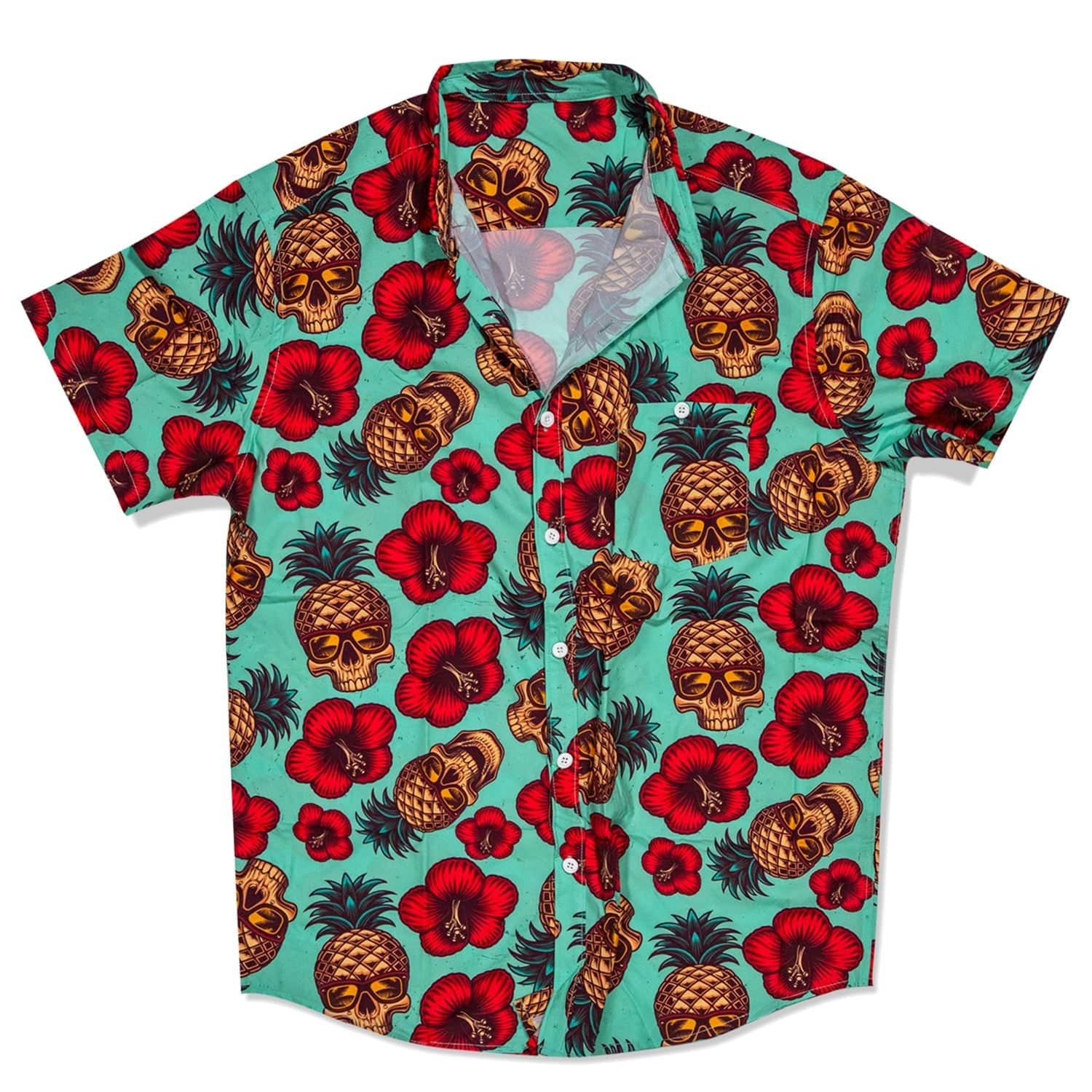 Men's Flexable Short Sleeve Button Up