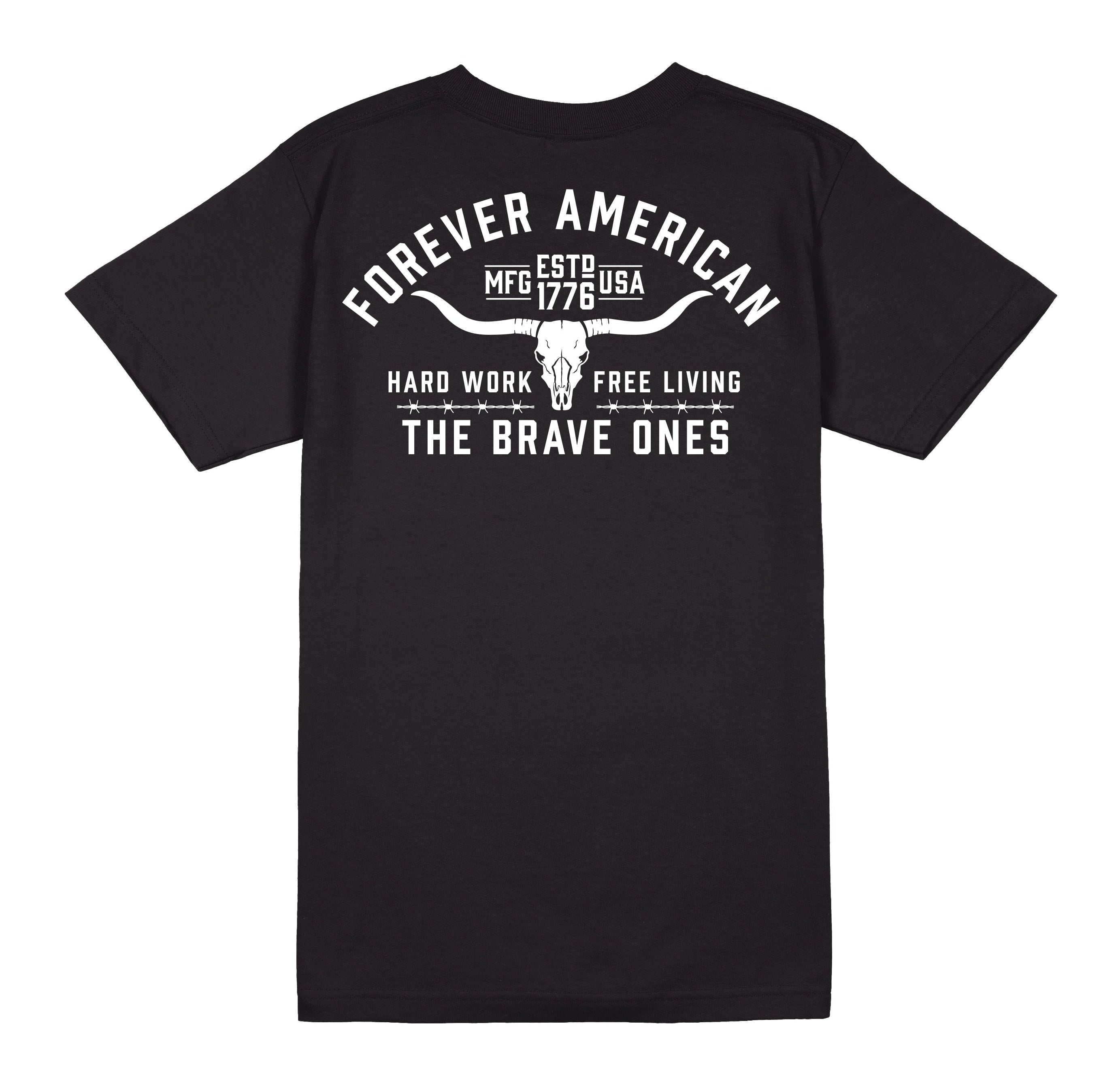 Forever American T-Shirt - Black | The Brave Ones