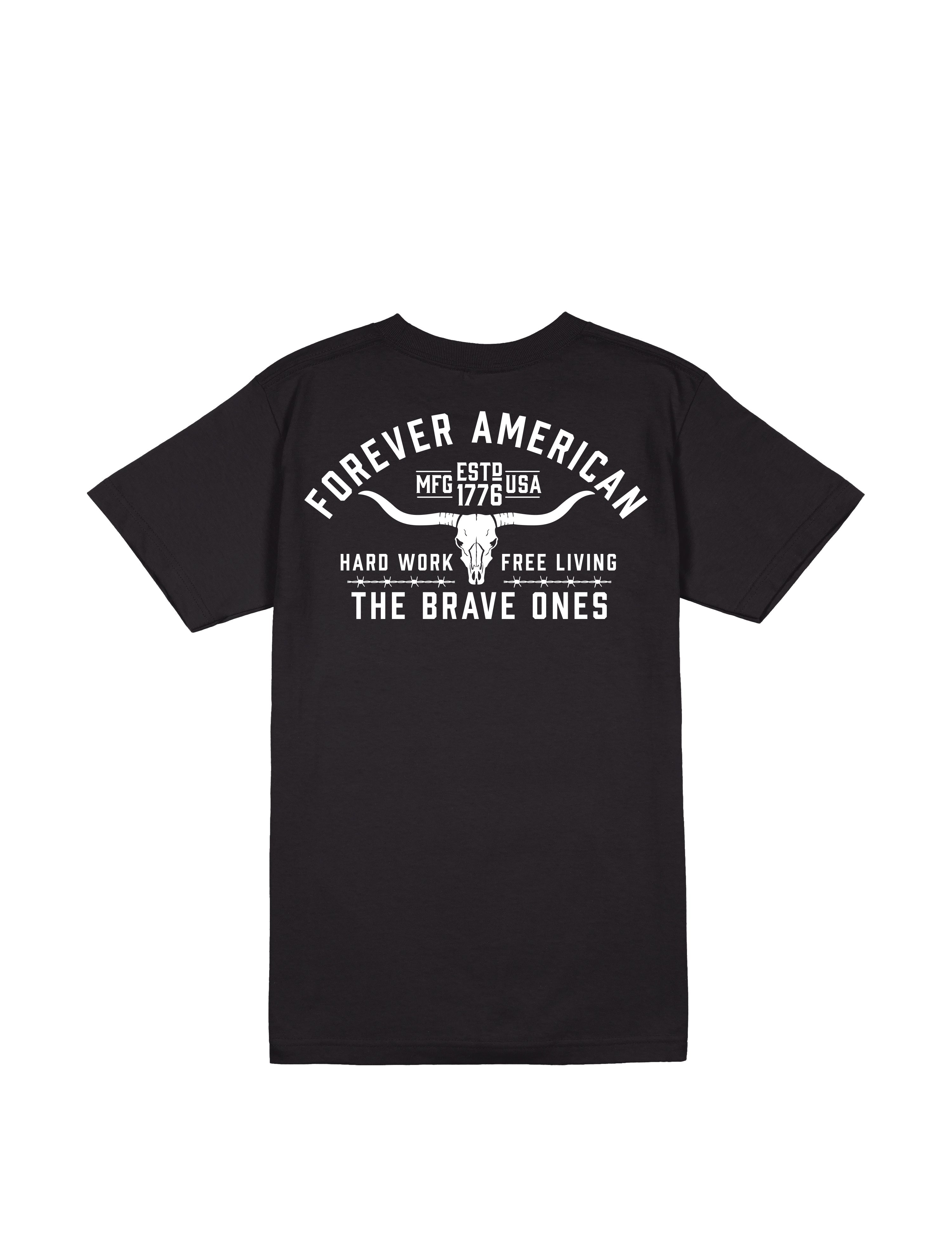 Forever American T-Shirt - Black | The Brave Ones