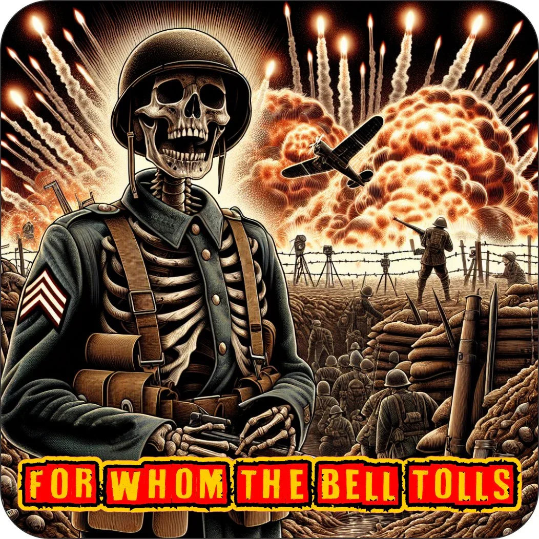 Aufkleber - For Whom The Bell Tolls - Metal up your Ass Kollektion