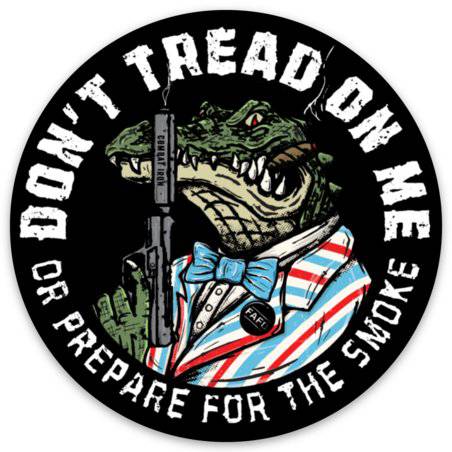 Don't Tread On Me FAFO Alligator Decal