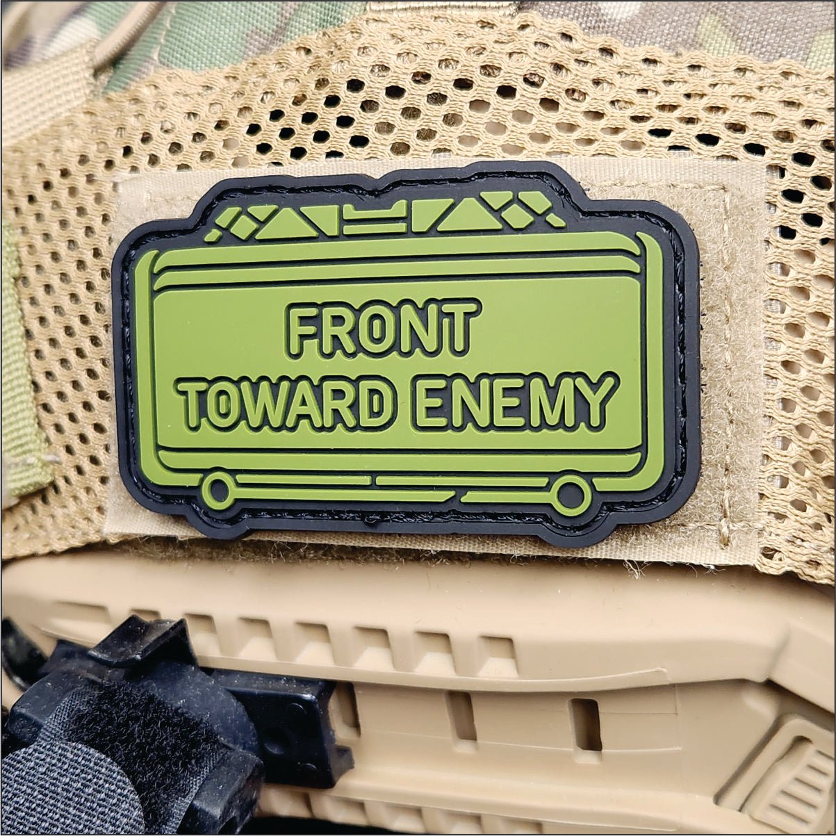 The Clacker Claymore Mine - 'Front Toward Enemy' - 3 inch PVC Patch