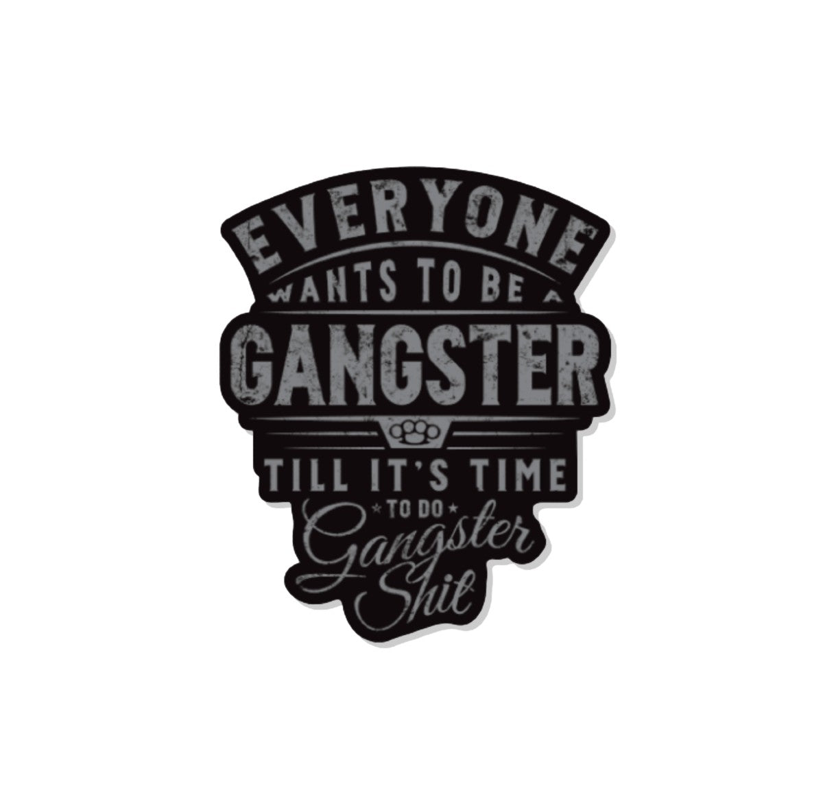 Gangster Sticker