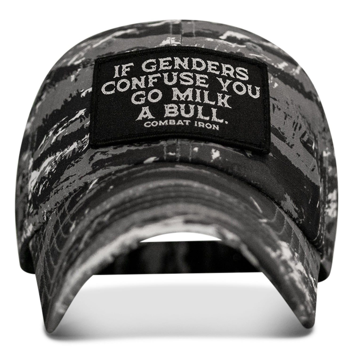 If Gender Confuses You Go Milk A Bull Patch Ripstop Hat