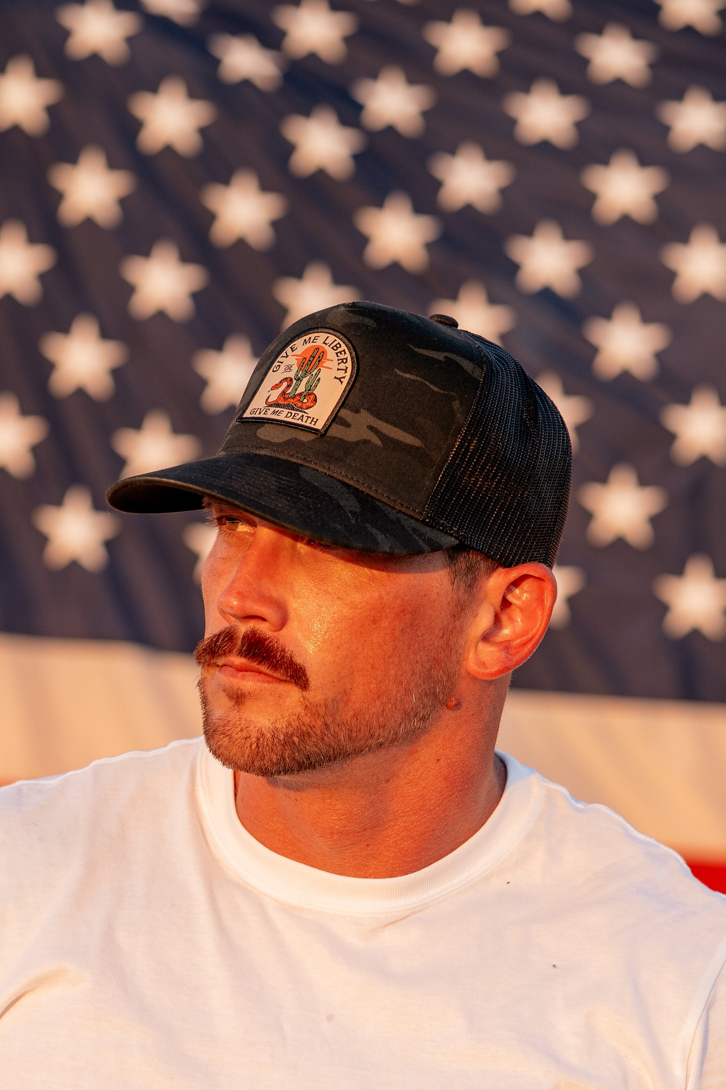 Liberty or Death Black Camo Hat II