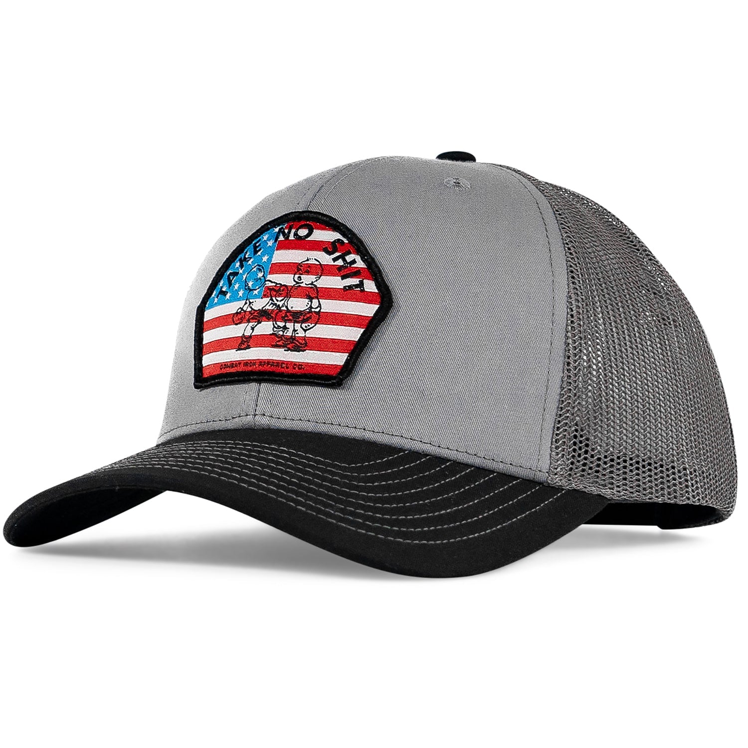 Take No Shit American Flag Patch SnapBack