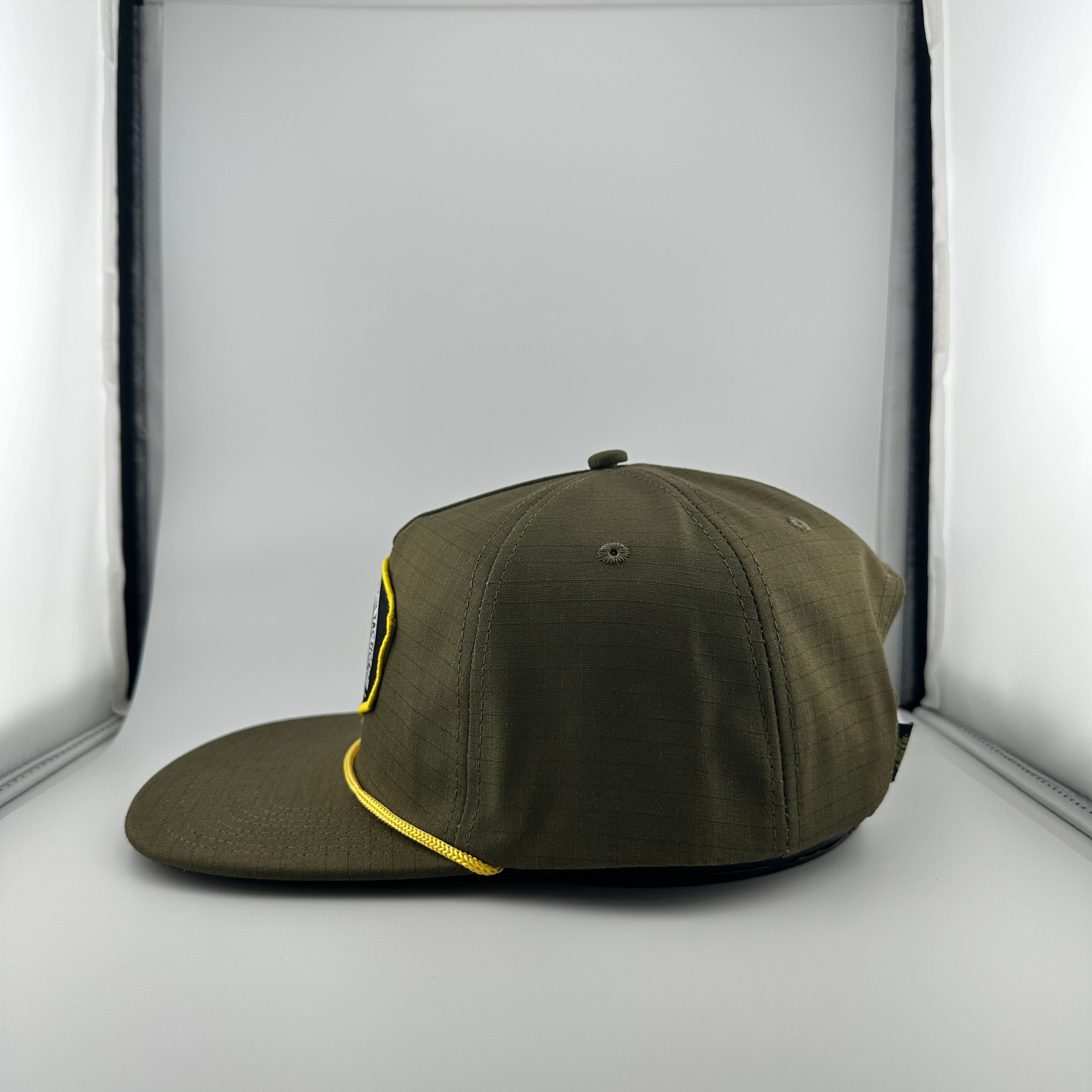 "BORN TO CHILL" TACTICAL GREEN RIPSTOP HAT