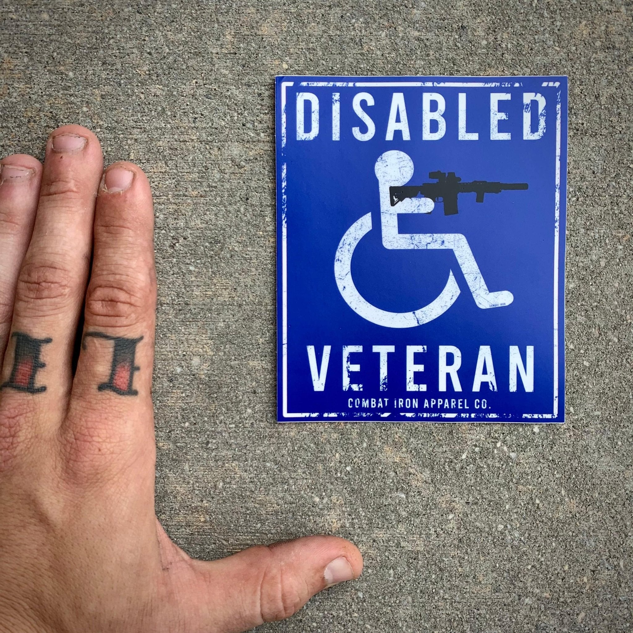 Disabled Veteran Parking Sign Decal Sticker