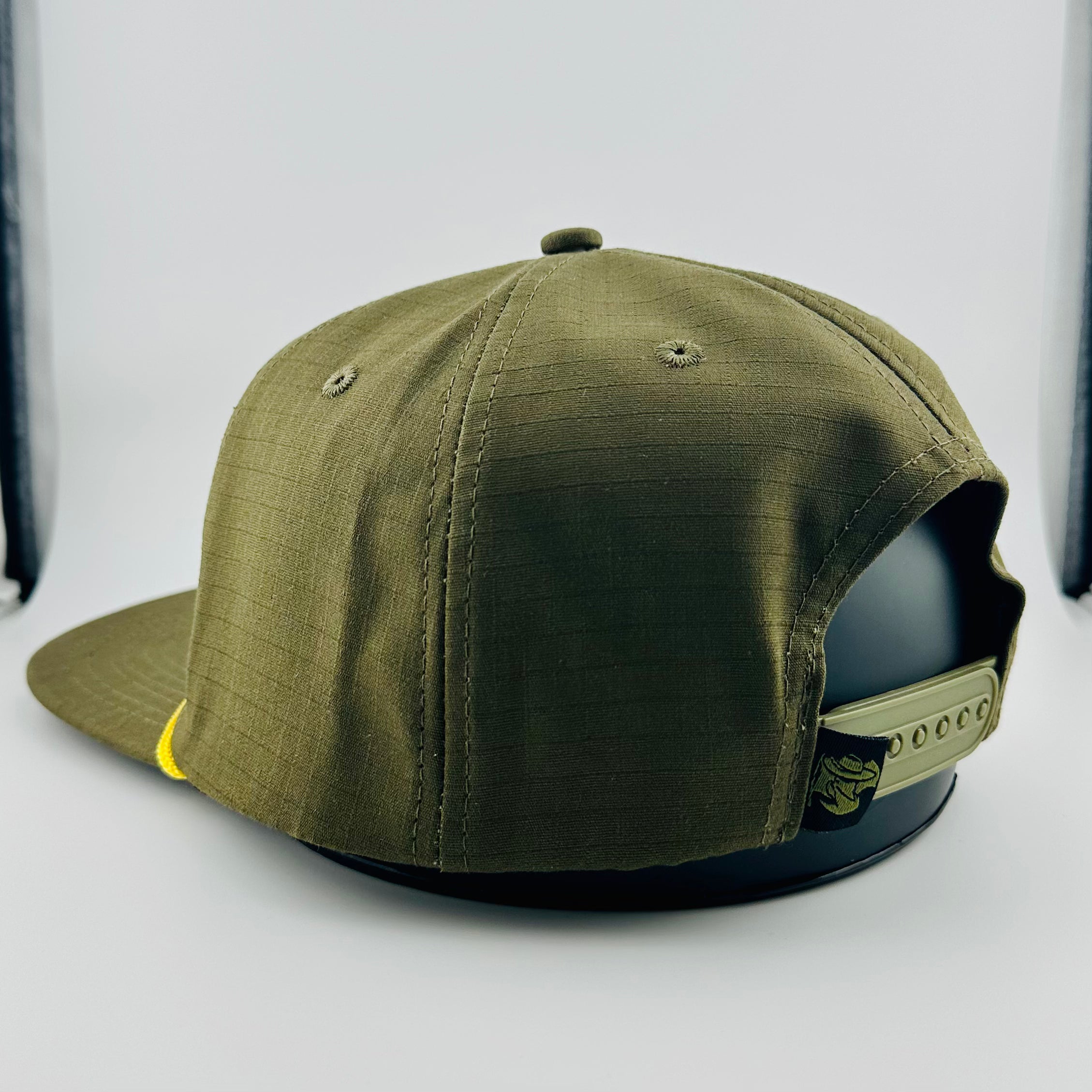 "BORN TO CHILL" TACTICAL GREEN RIPSTOP HAT