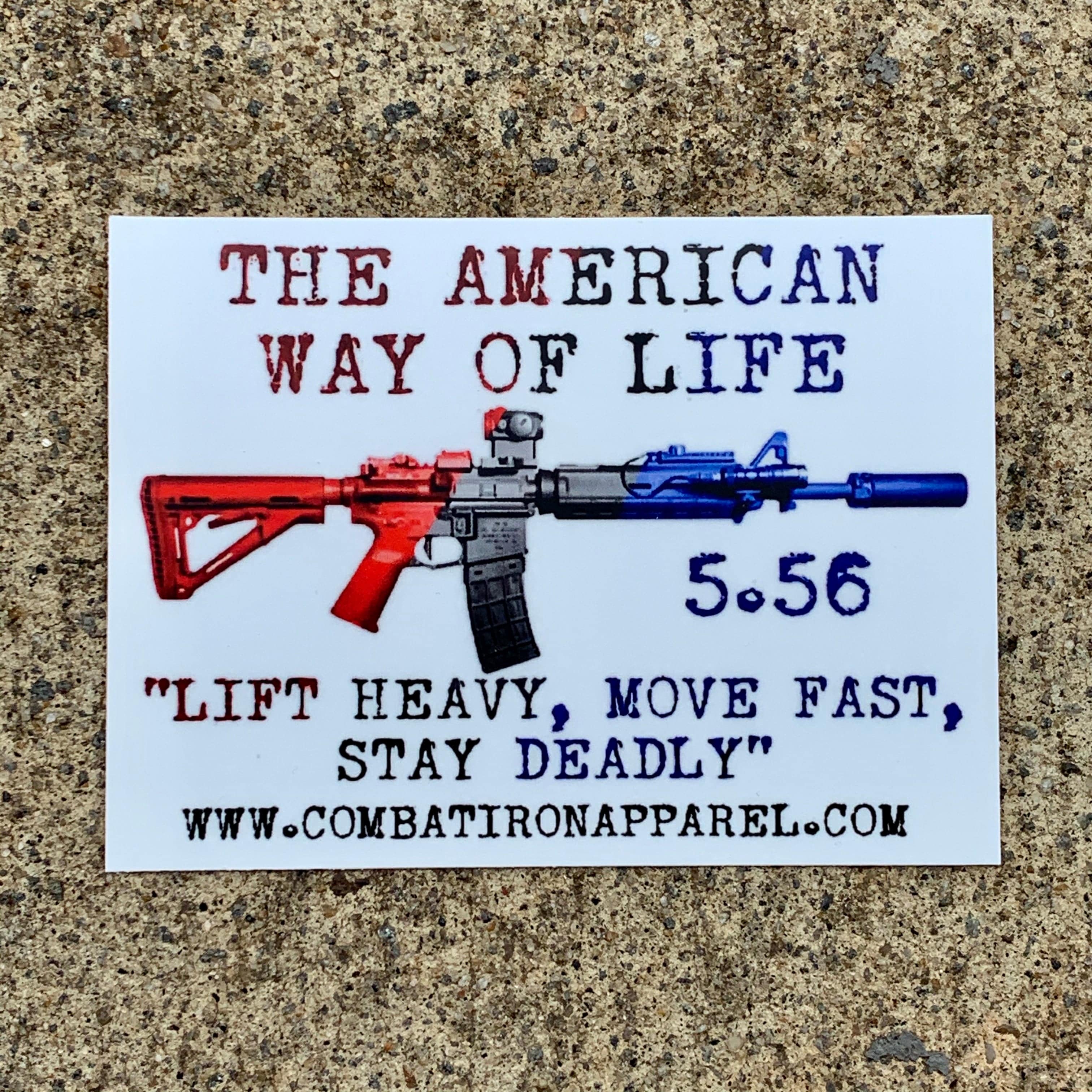 AWOL- THE AMERICAN WAY OF LIFE 5.56 USA EDITION Decal