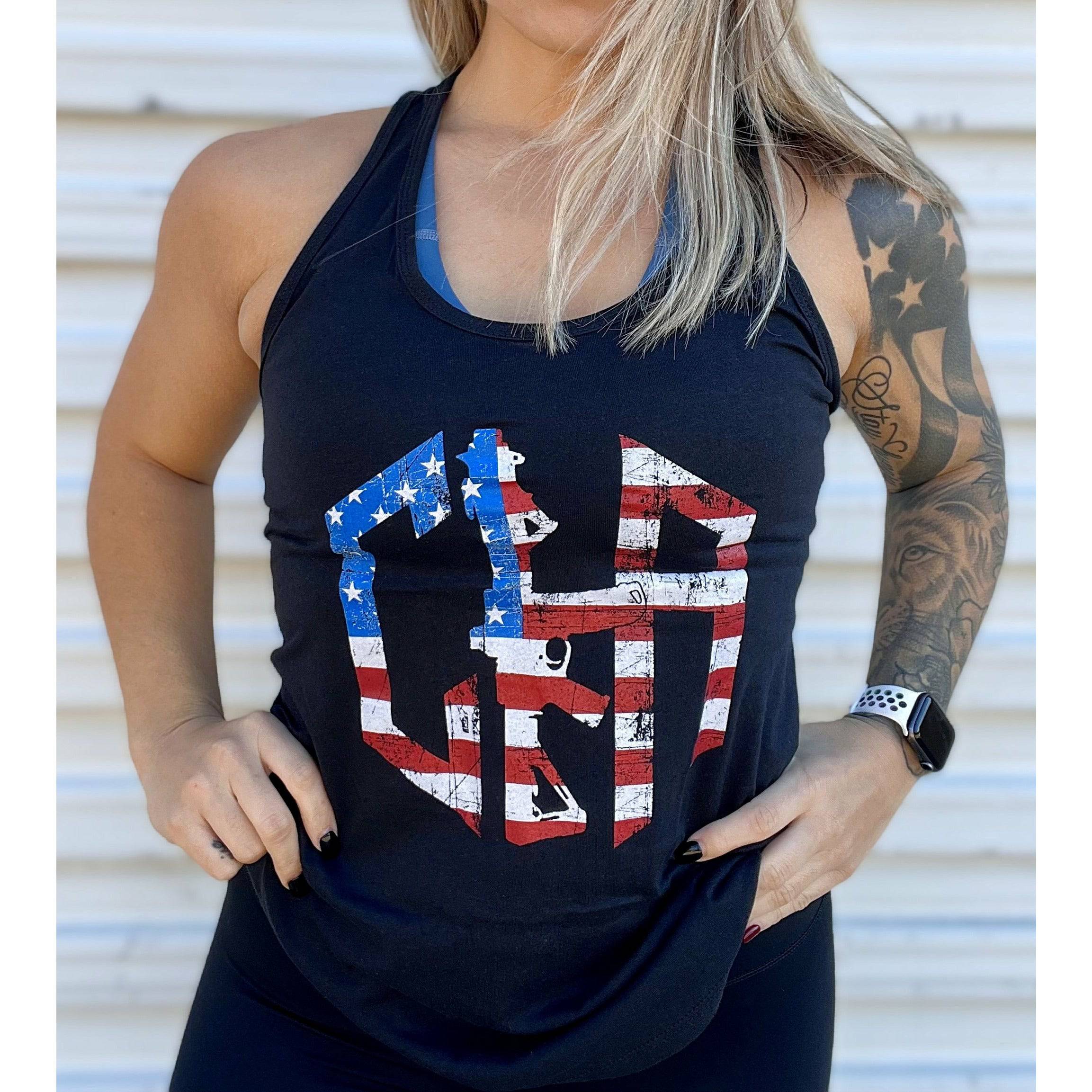 CIA HEX USA Edition Women's Racerback Tank