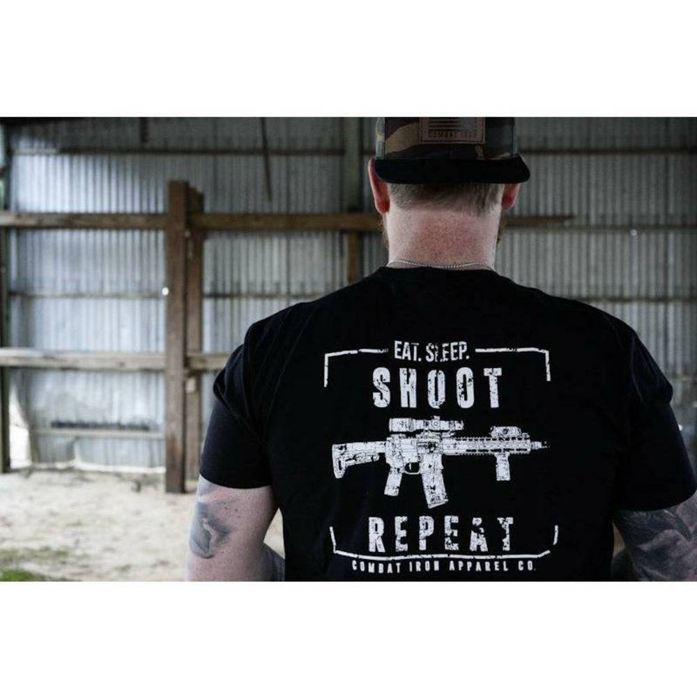 EAT, SLEEP, SHOOT, REPEAT MEN'S T-SHIRT