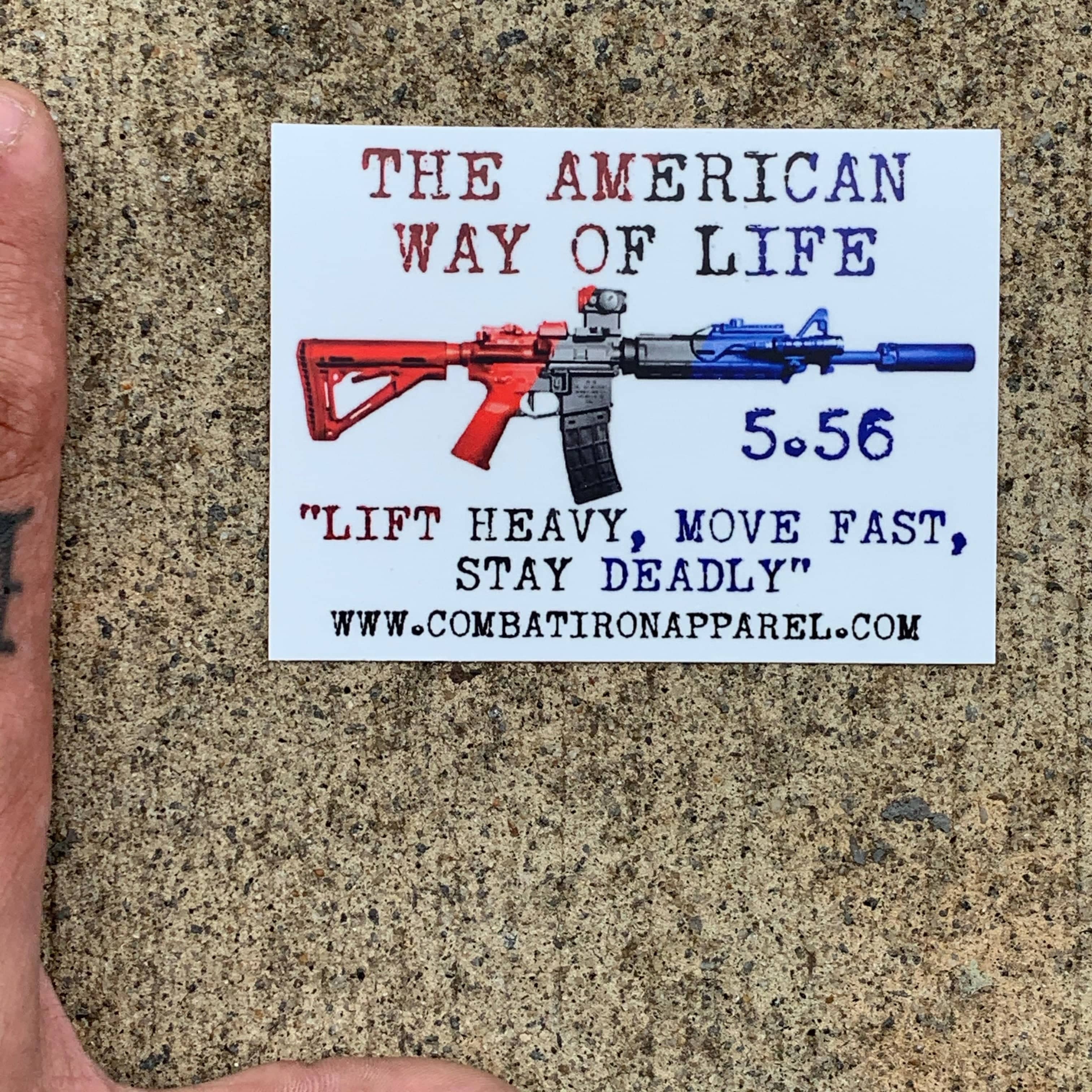 AWOL- THE AMERICAN WAY OF LIFE 5.56 USA EDITION Decal