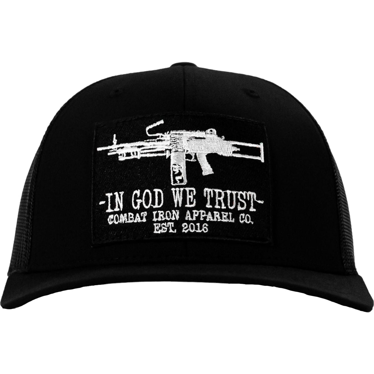 IN GOD WE TRUST PATCH MID-PROFILE MESH SNAPBACK