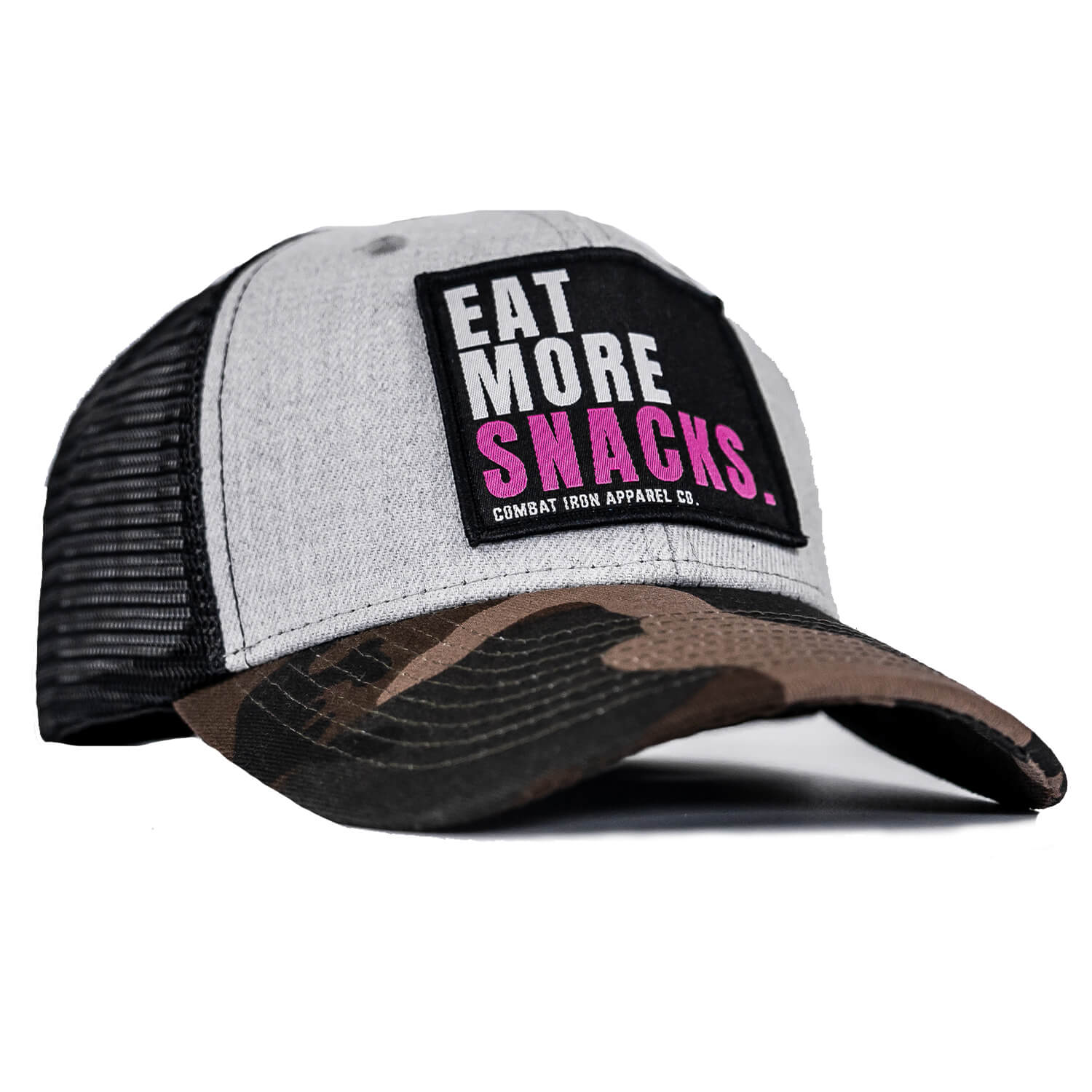 EAT MORE SNACKS Patch Snapback HAT