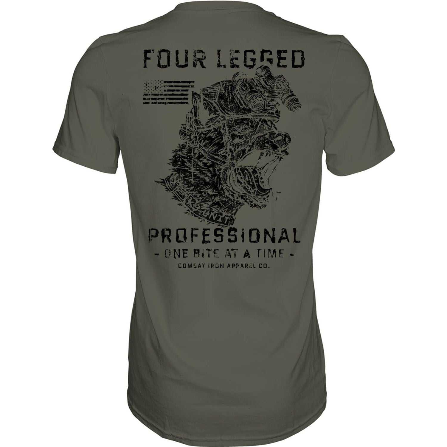 FOUR LEGGED PROFESSIONAL K9 DOG TRAINING MEN’S T-SHIRT