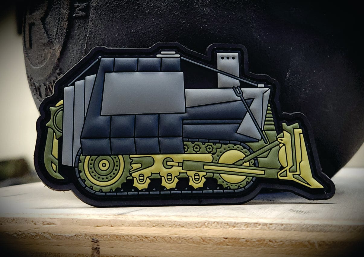 Killdozer PVC Patch - 2x4 inches, Full Color & OD Green: Unreasonable Acts by Reasonable Men