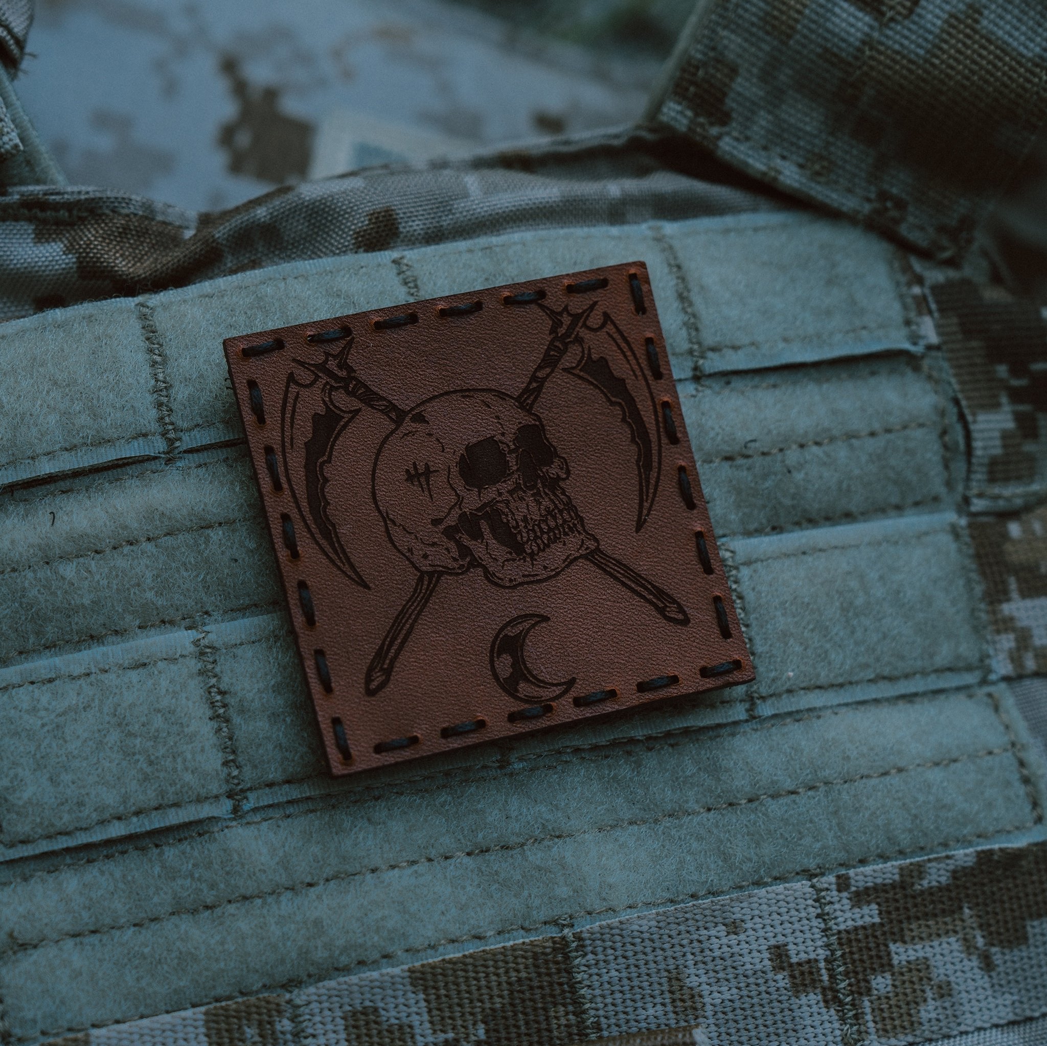 MIDNIGHT REAPER TACTICAL LEATHER PATCH