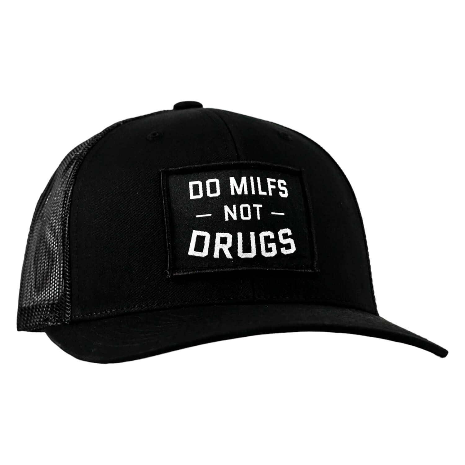 DO MILFS. NOT DRUGS. Patch Snapback HAT