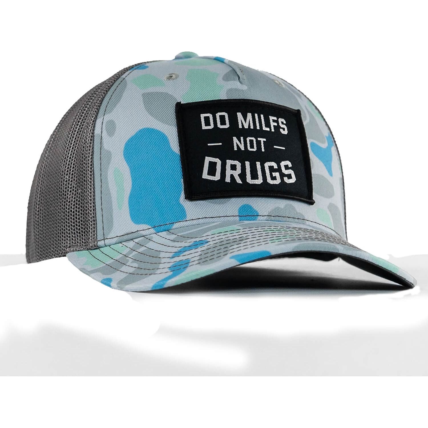 DO MILFS. NOT DRUGS. Patch Snapback HAT