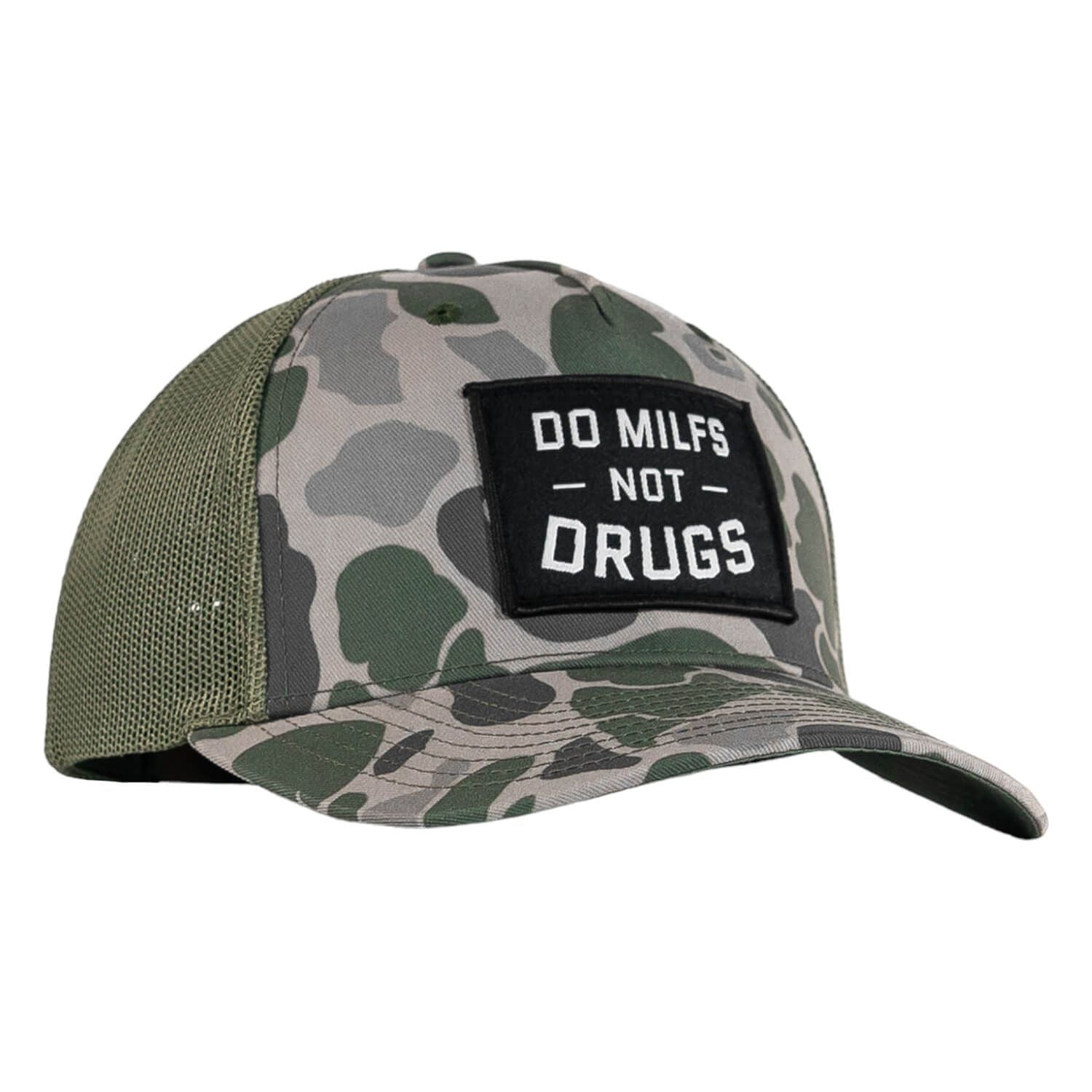 DO MILFS. NOT DRUGS. Patch Snapback HAT