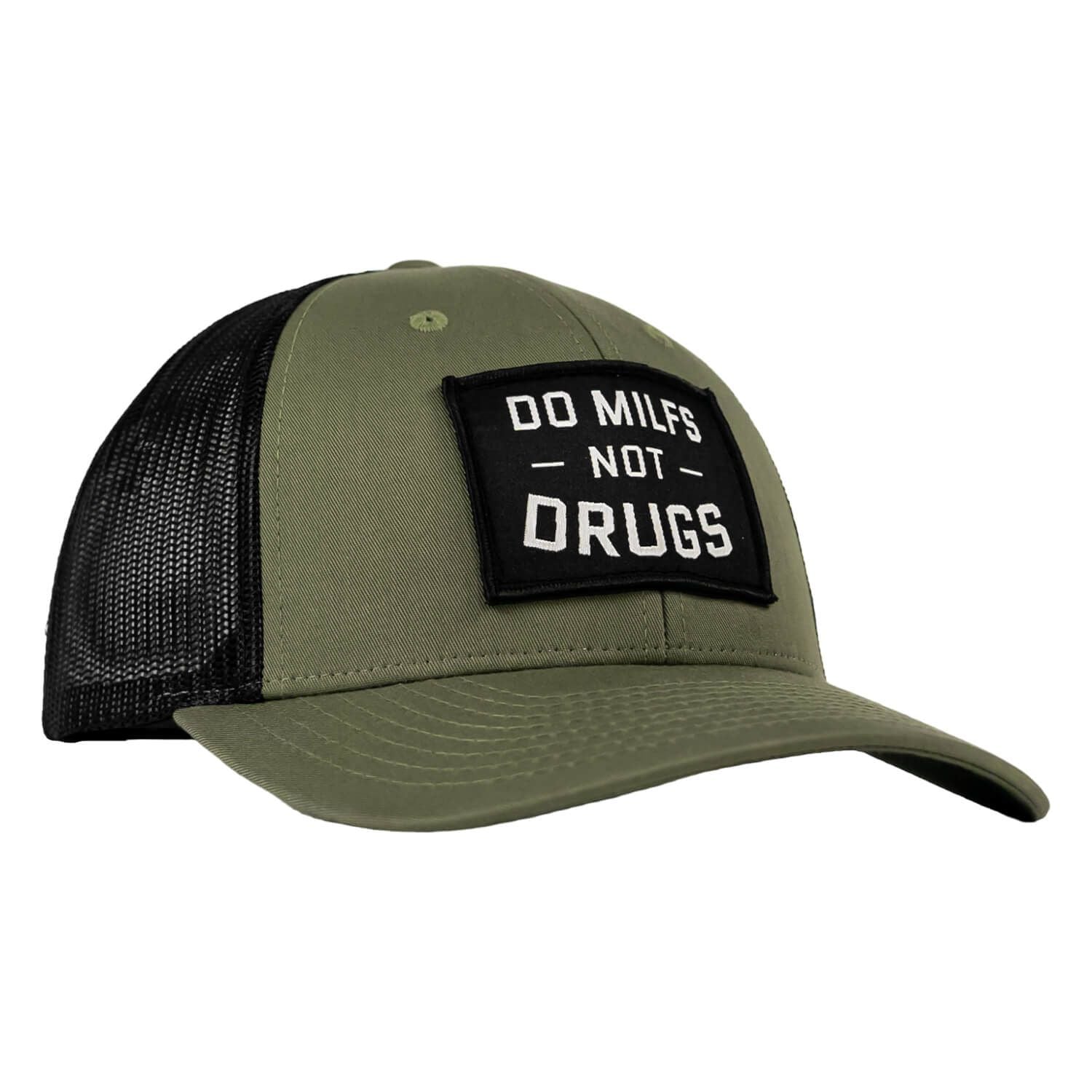 DO MILFS. NOT DRUGS. Patch Snapback HAT