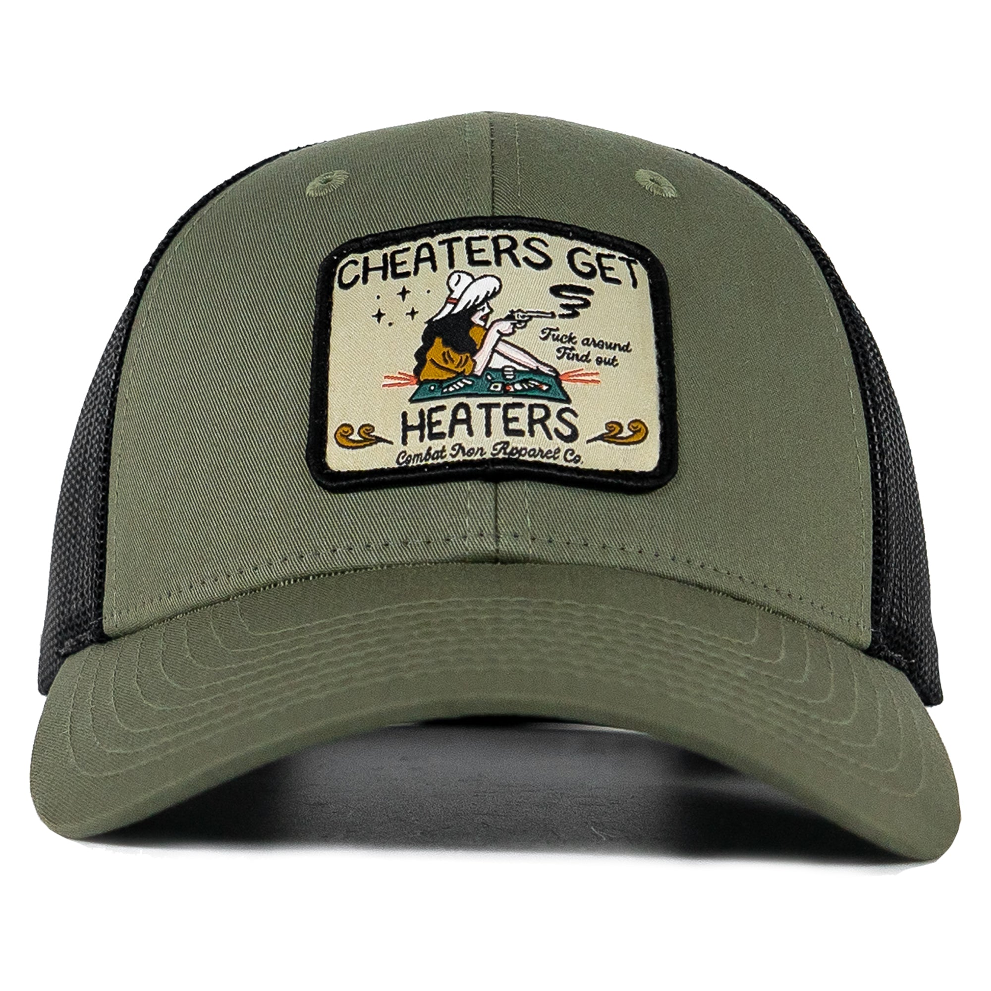 Cheaters Get Heaters Western Cowboy Patch SnapBack