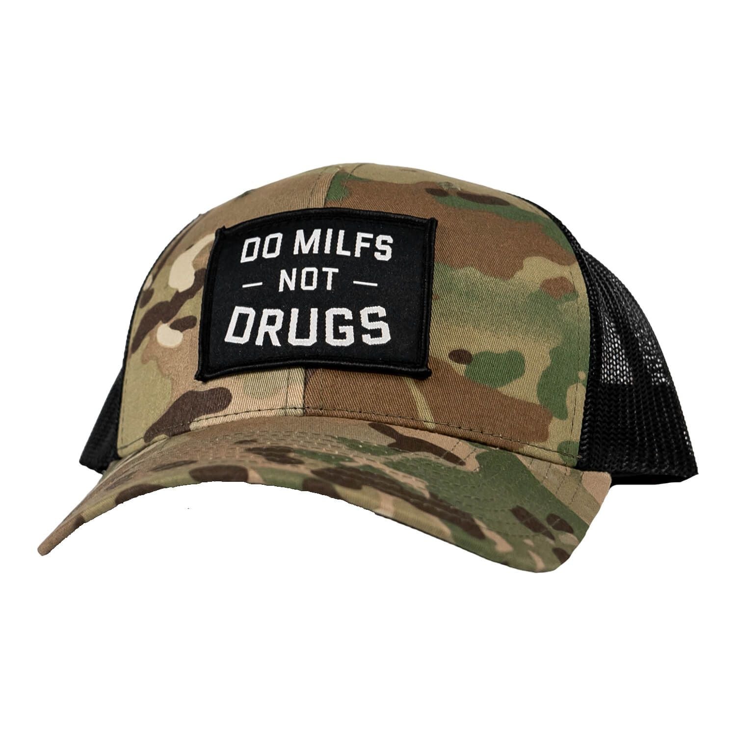 DO MILFS. NOT DRUGS. Patch Snapback HAT