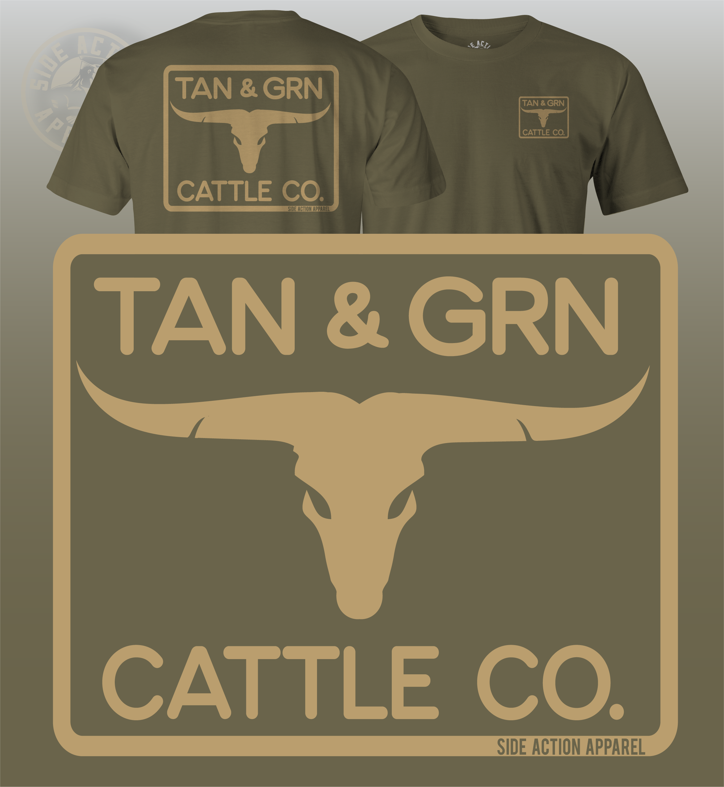 Tan & Grn Cattle Co. Tee