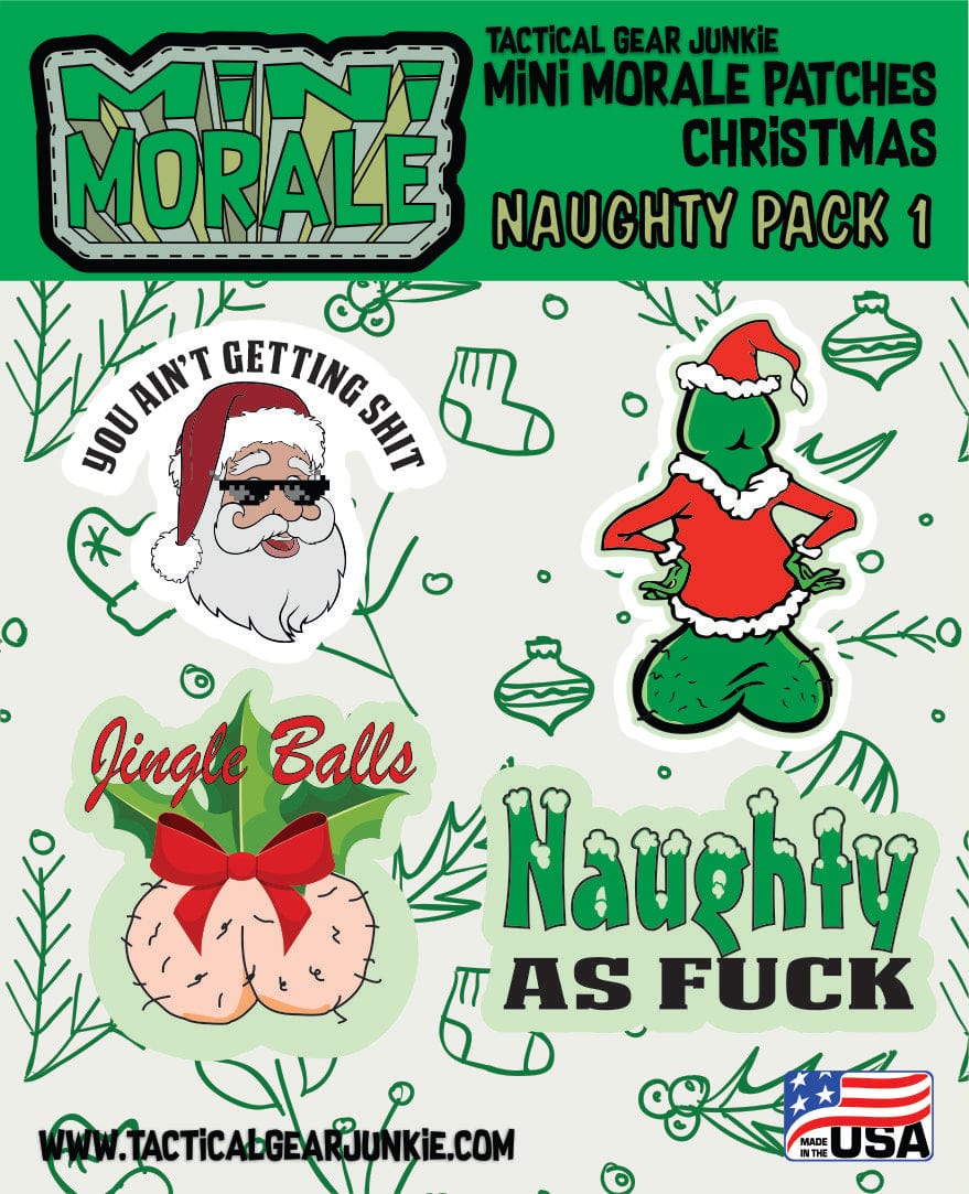 Mini Morale - Christmas Naughty Patch Pack 1