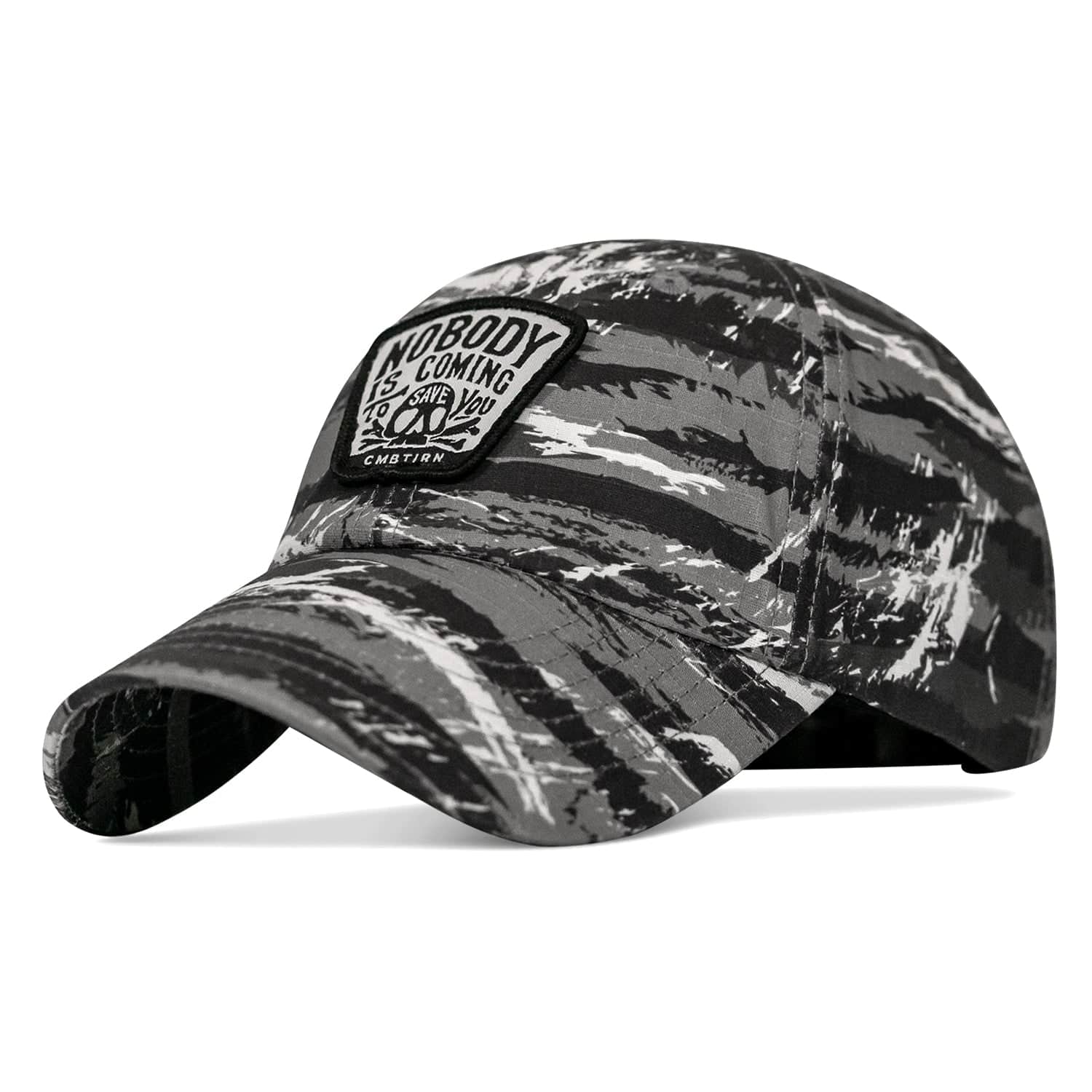 Nobody Is Coming To Save You Skull Patch Ripstop Snapback
