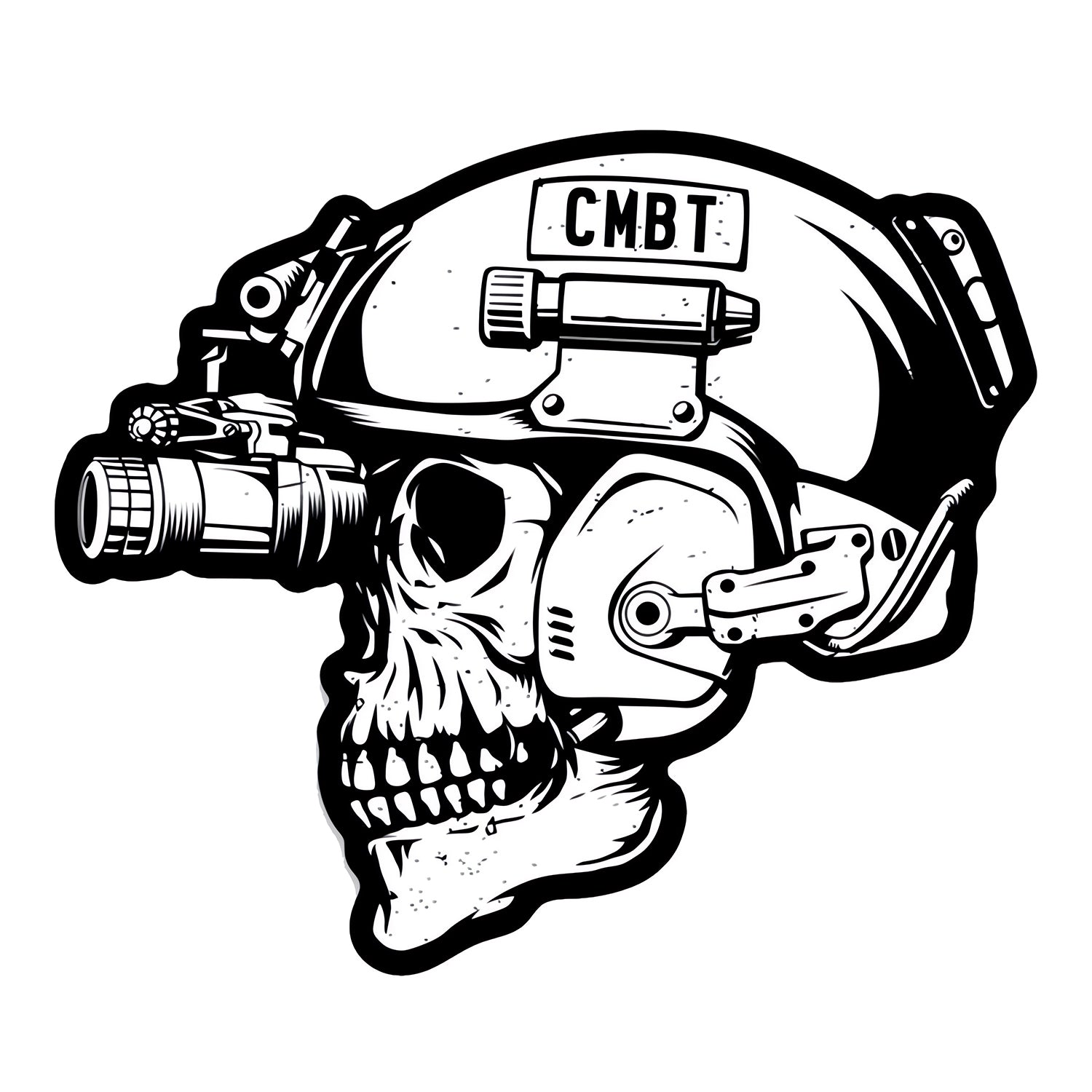 Calcomanía de operador calavera CMBT