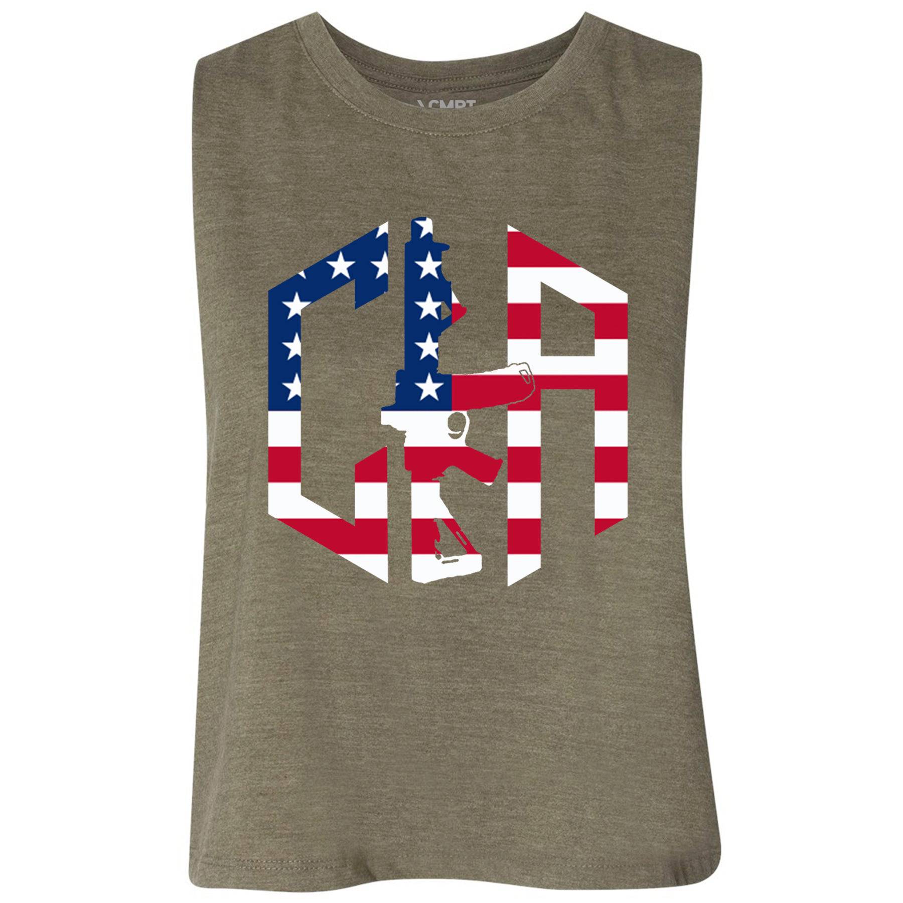 CIA Hex USA Edition Flowy Crop Top