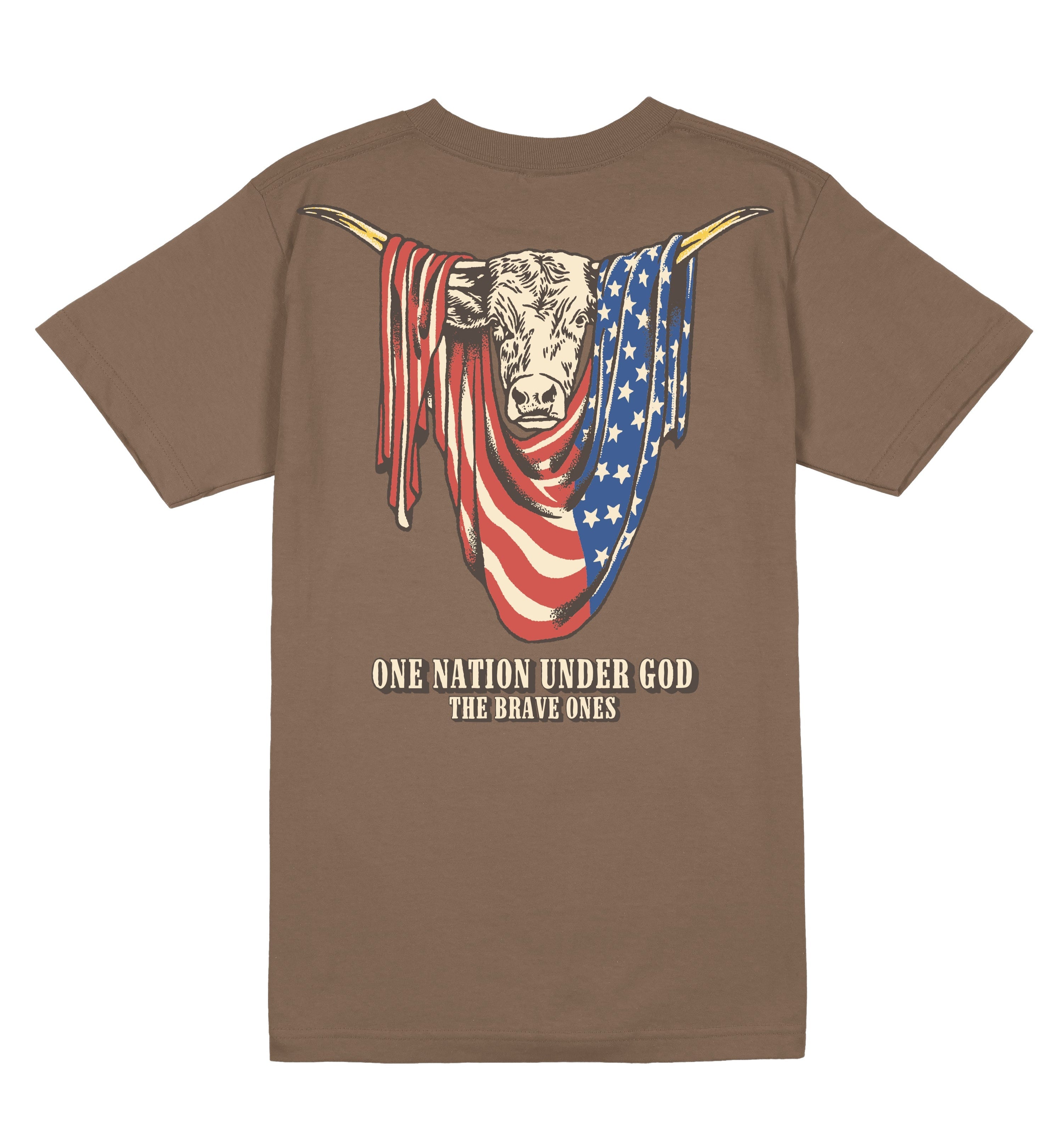 American Longhorn T-Shirt - Brown | The Brave Ones