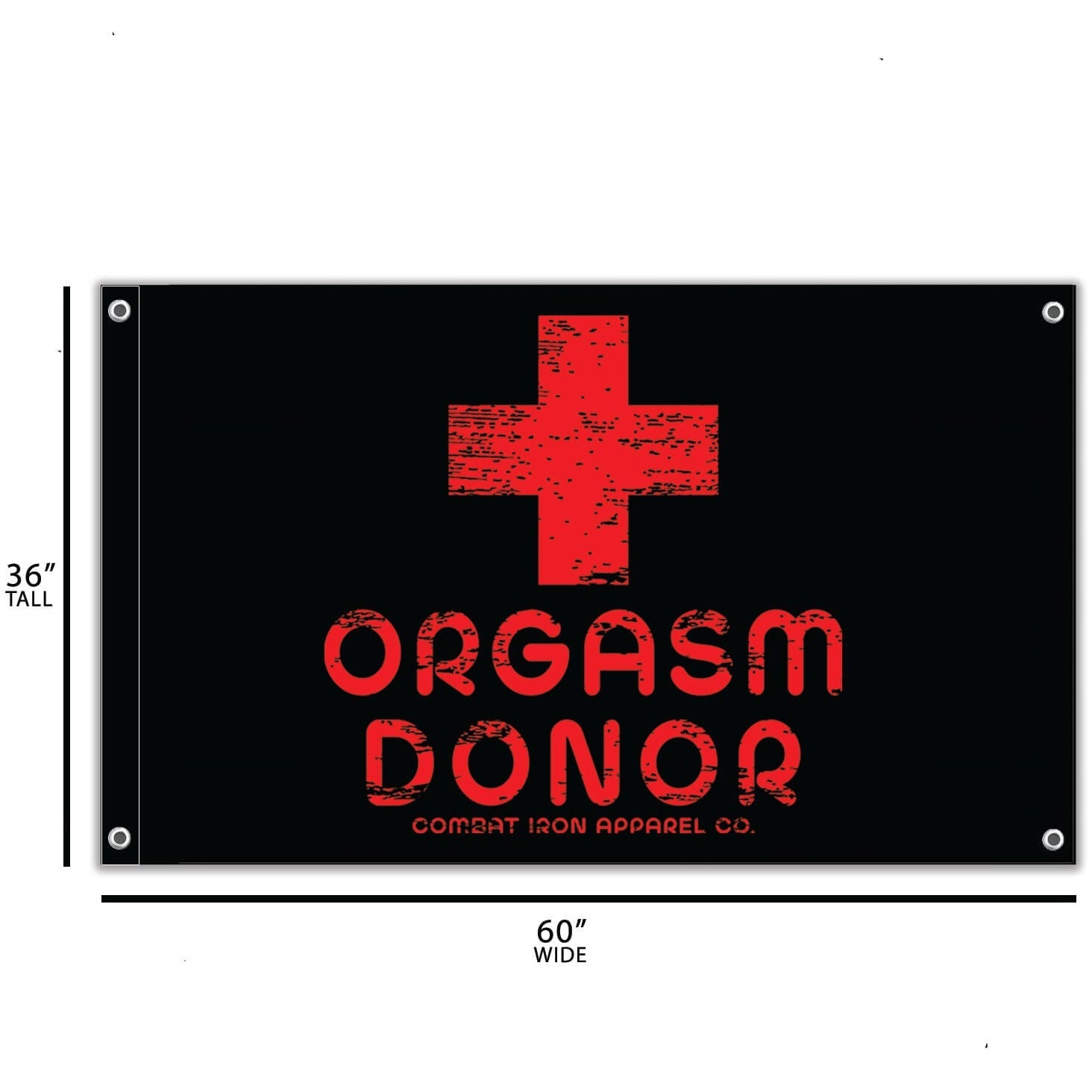 ORGASM DONOR 3' X 5' Wall Flag