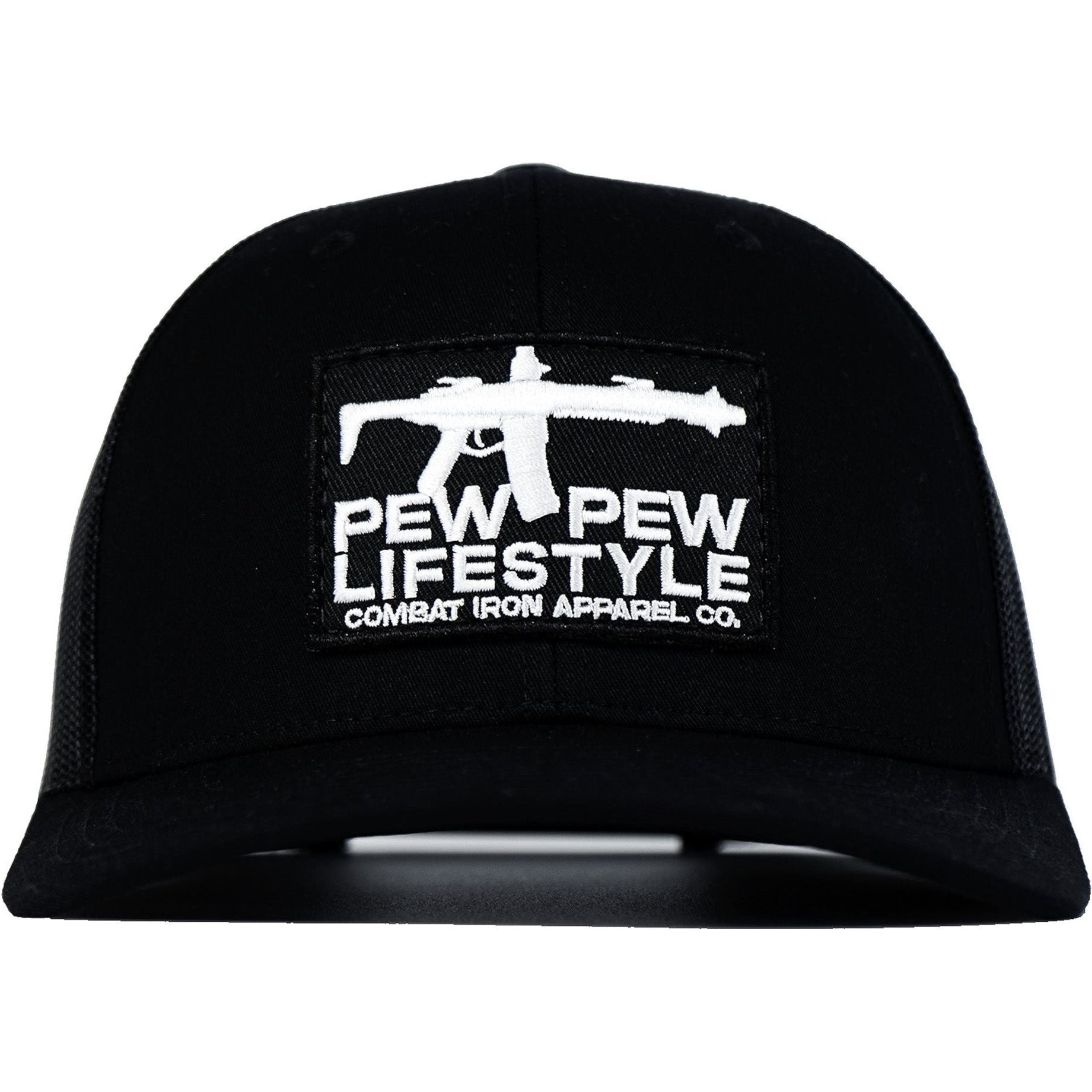 Pew Pew Lifestyle Patch Mid-Profile Mesh Snapback Hat