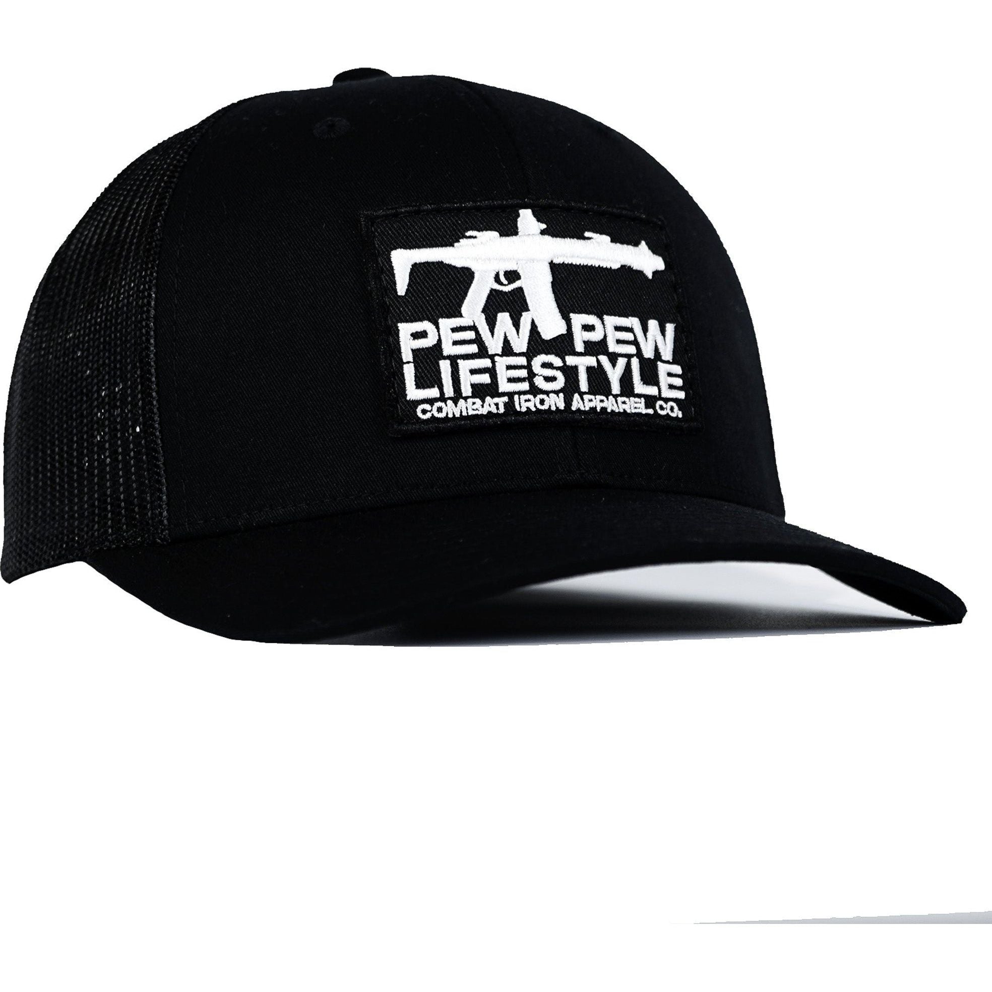 Pew Pew Lifestyle Patch Mid-Profile Mesh Snapback Hat