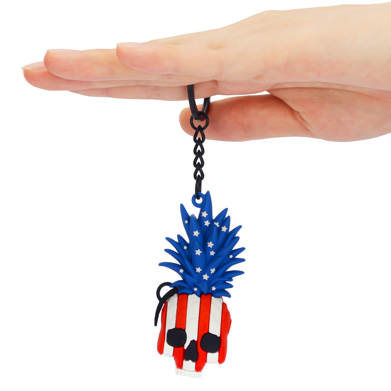 3D Tactical Rubber Keychain