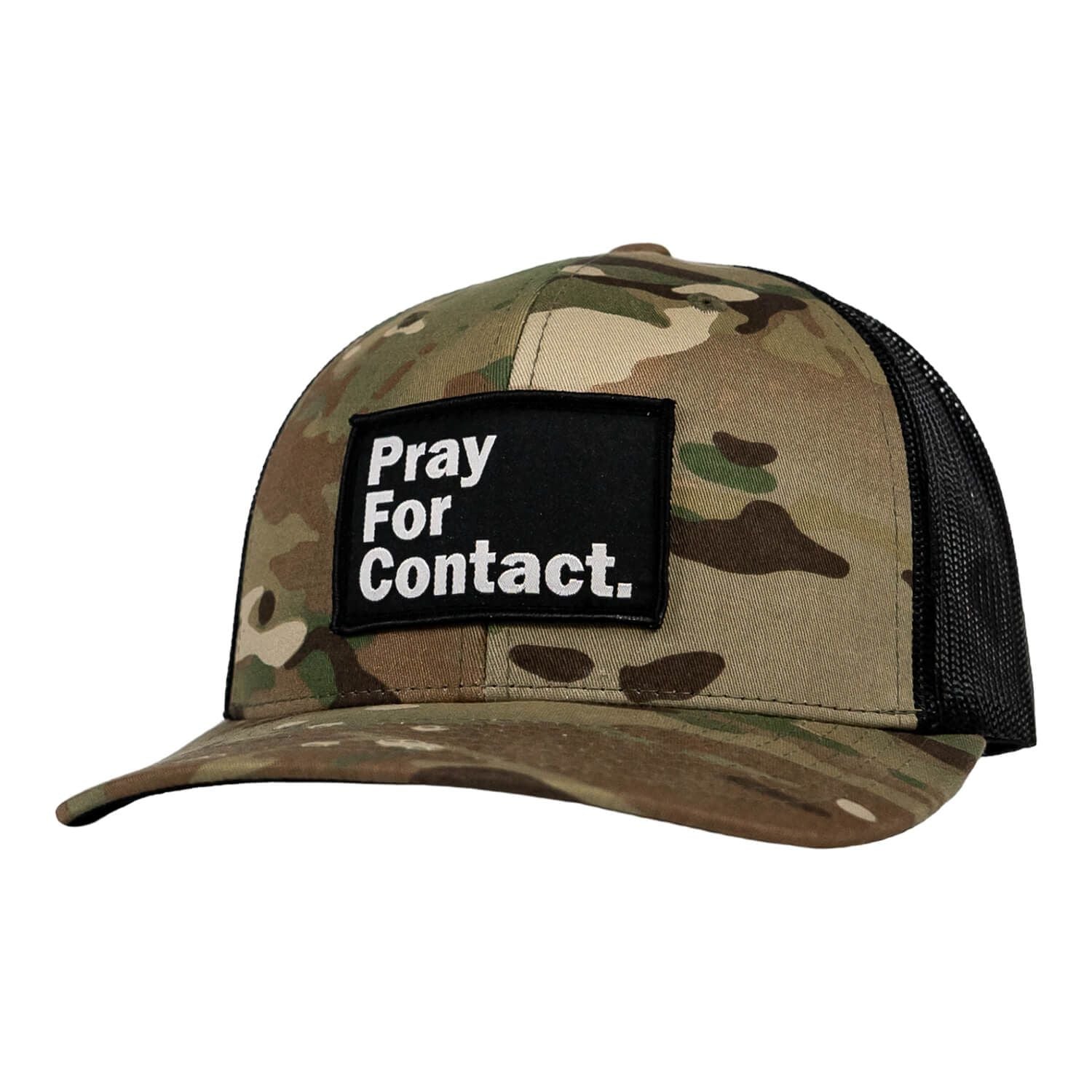 PRAY FOR CONTACT Patch Snapback HAT