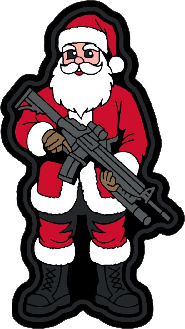 STICKER - Rudolph's Favorite Fat Guy: Santa  - 3.5"