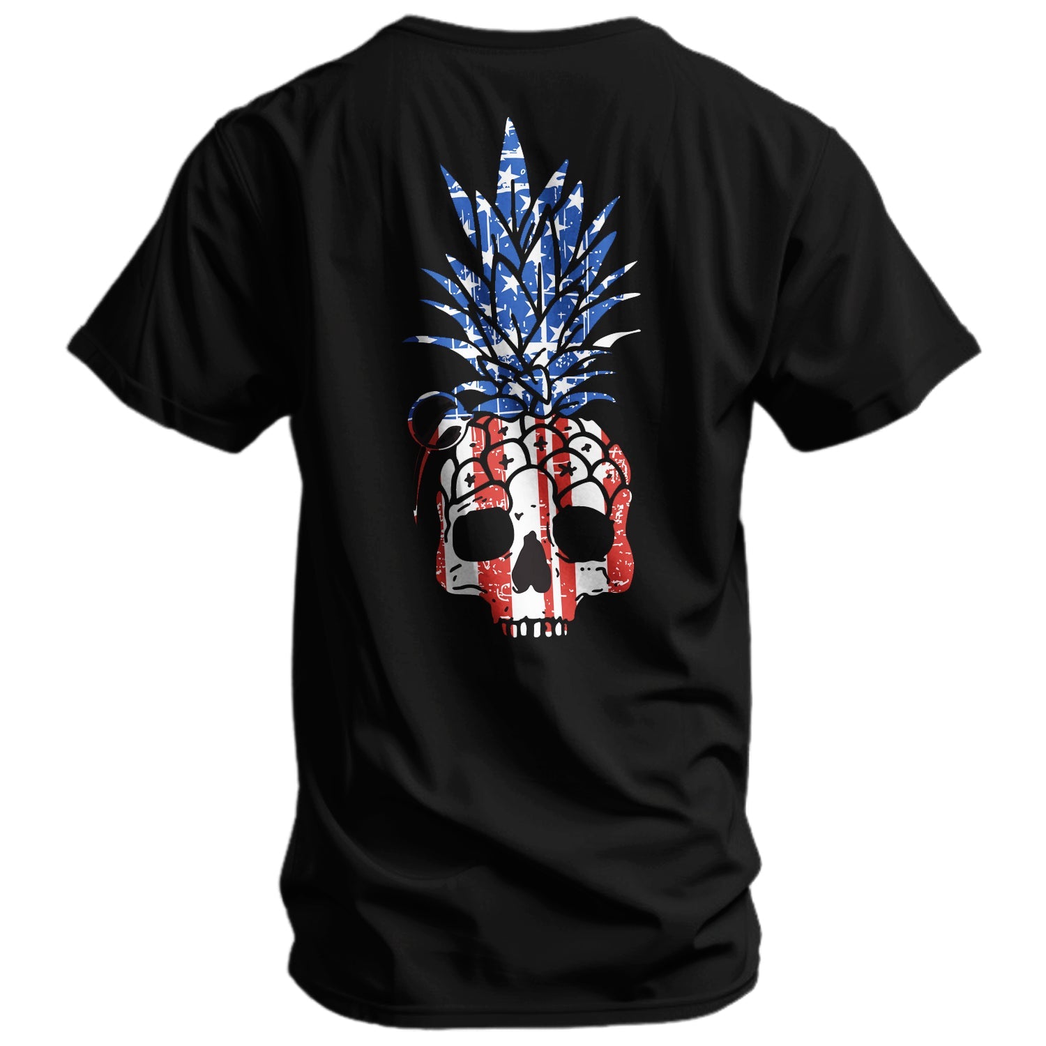 American Flag USA Pineapple Grenade Men's T-Shirt