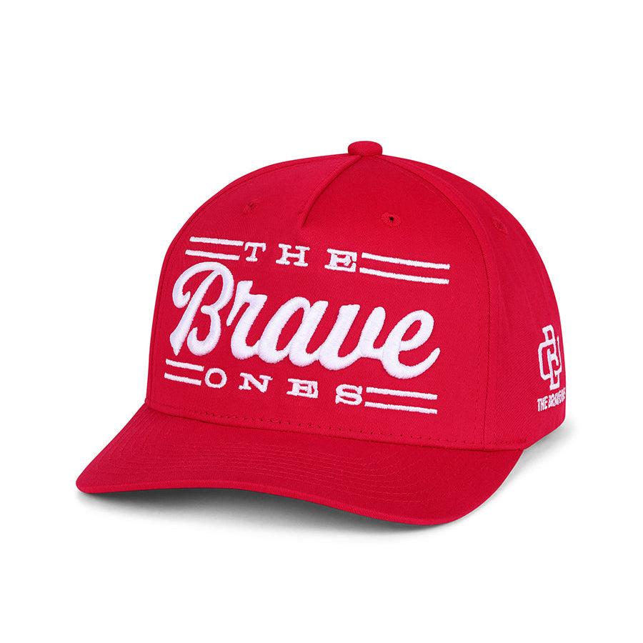 The Brave Script Classic Hat - Red | The Brave Ones