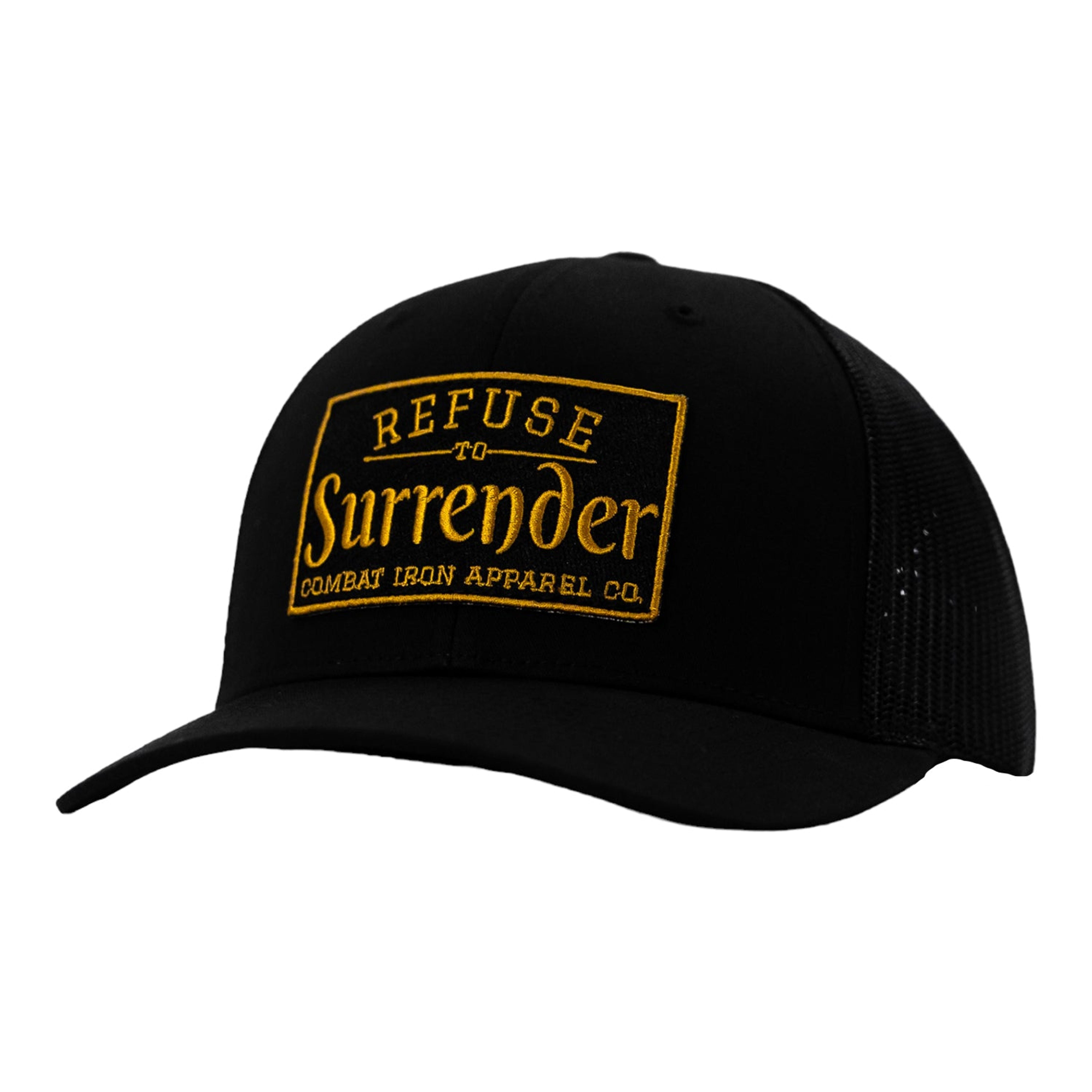 Refuse To Surrender Black/Gold Patch Snapback HAT