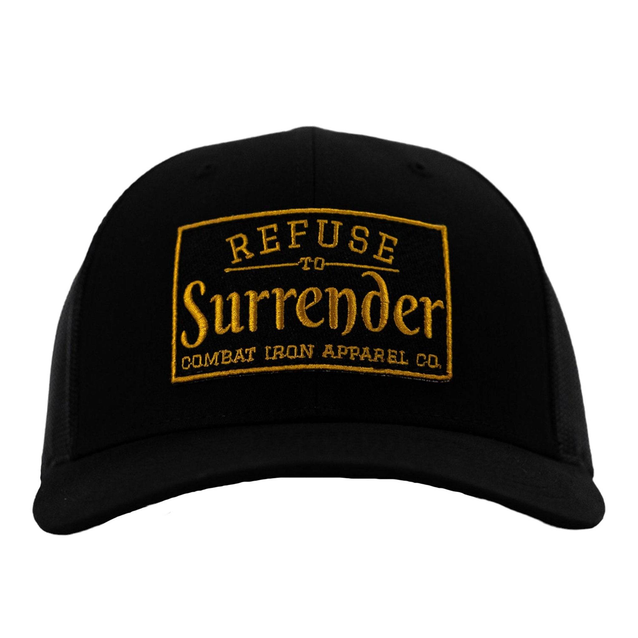 Refuse To Surrender Black/Gold Patch Snapback HAT