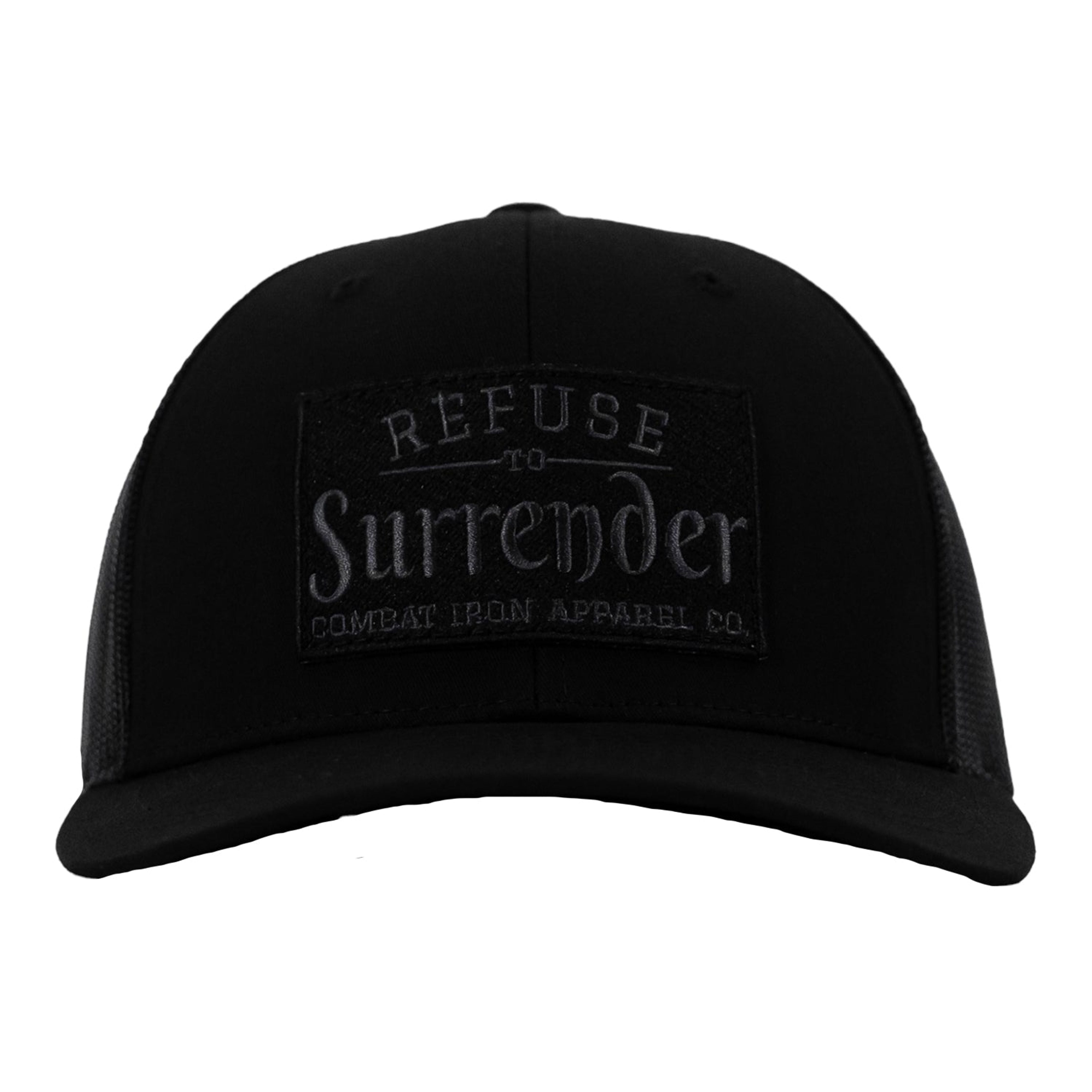 Refuse To Surrender Blacked Out Patch Mid-Profile Snapback HAT